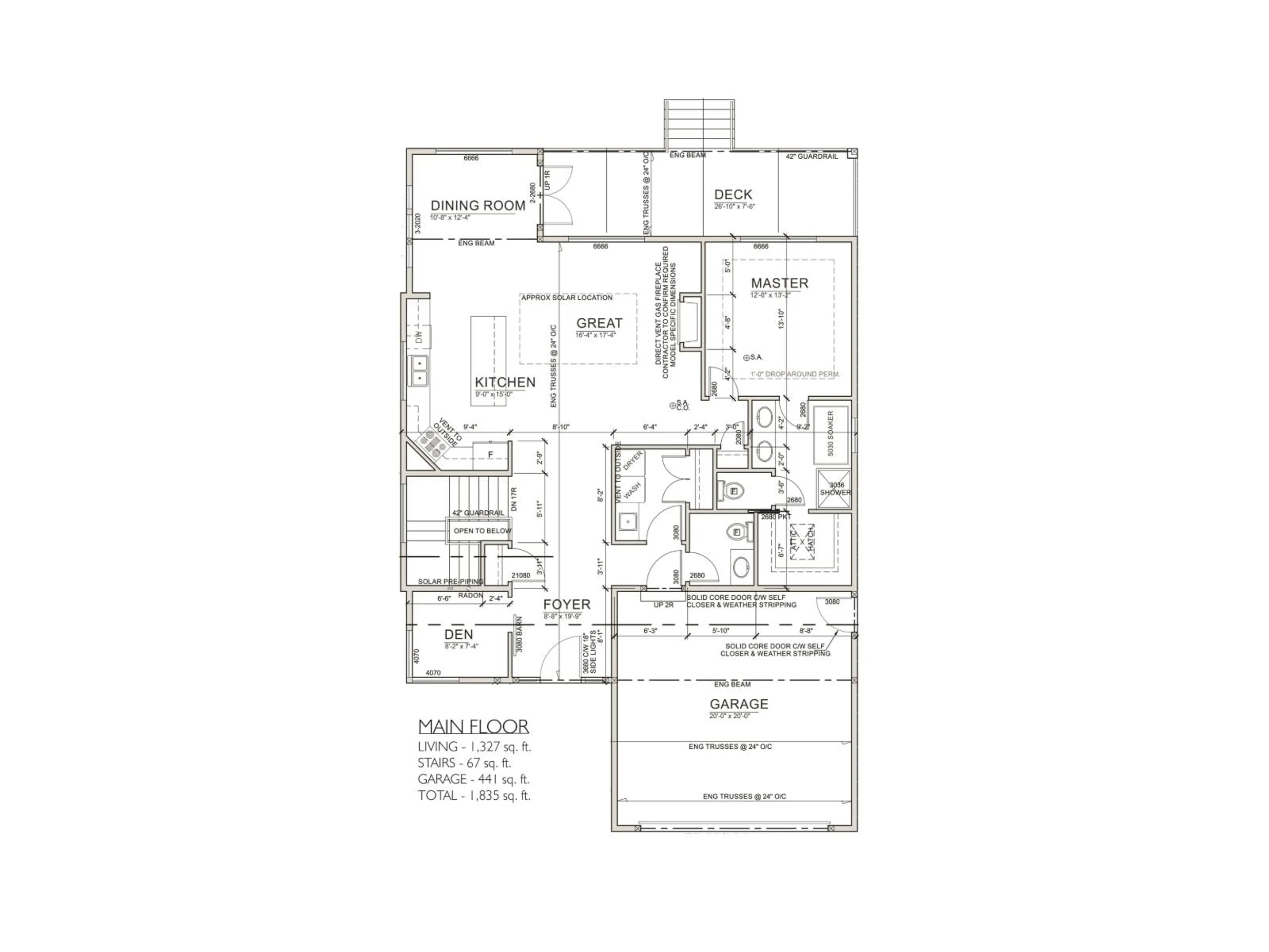 Floor plan for 14 - 4217 OLD CLAYBURN, Abbotsford British Columbia V3G1L5