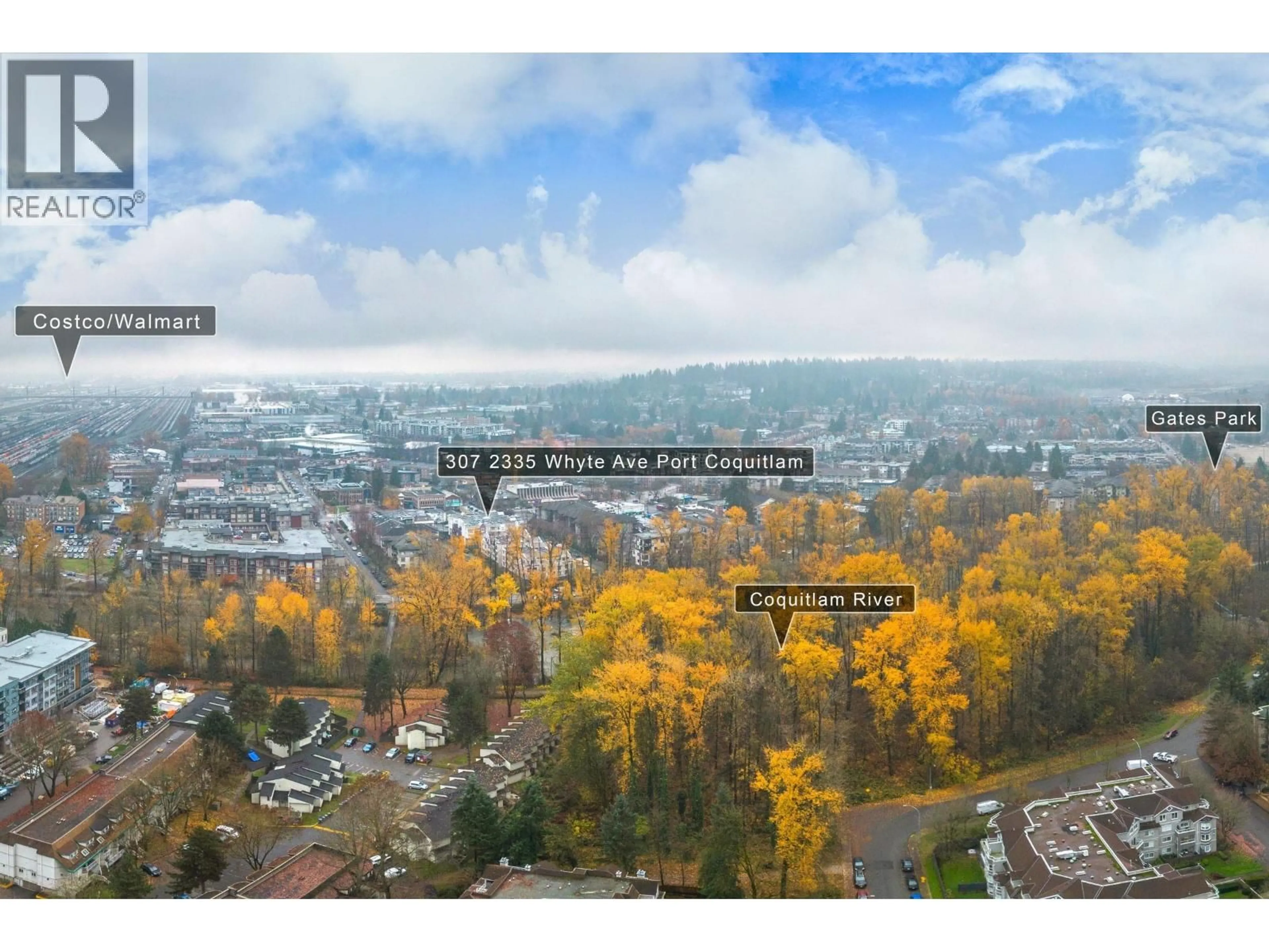 A pic from outside/outdoor area/front of a property/back of a property/a pic from drone, mountain view for 307 - 2335 WHYTE AVENUE, Port Coquitlam British Columbia V3C2A3