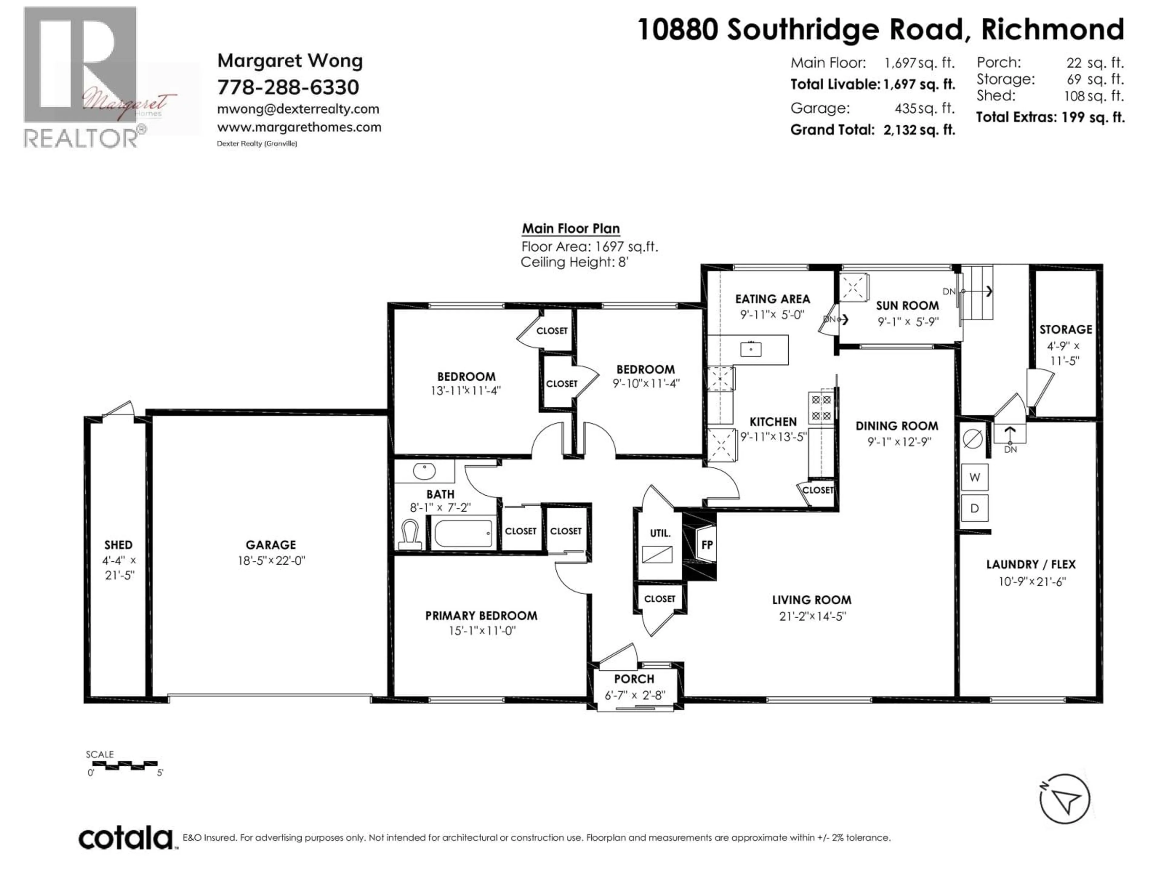 Floor plan for 10880 SOUTHRIDGE ROAD, Richmond British Columbia V7A2X4
