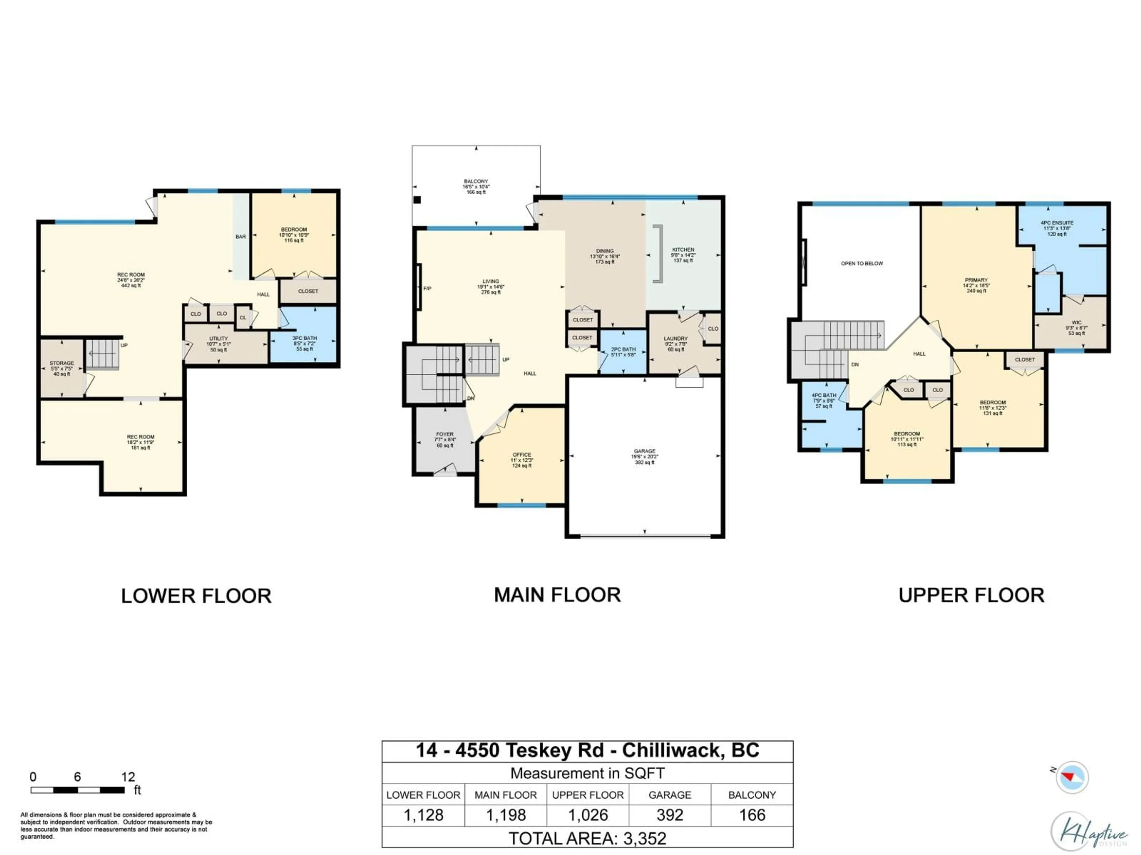 Floor plan for 14 - 4550 TESKEY ROAD, Chilliwack British Columbia V2R0C6