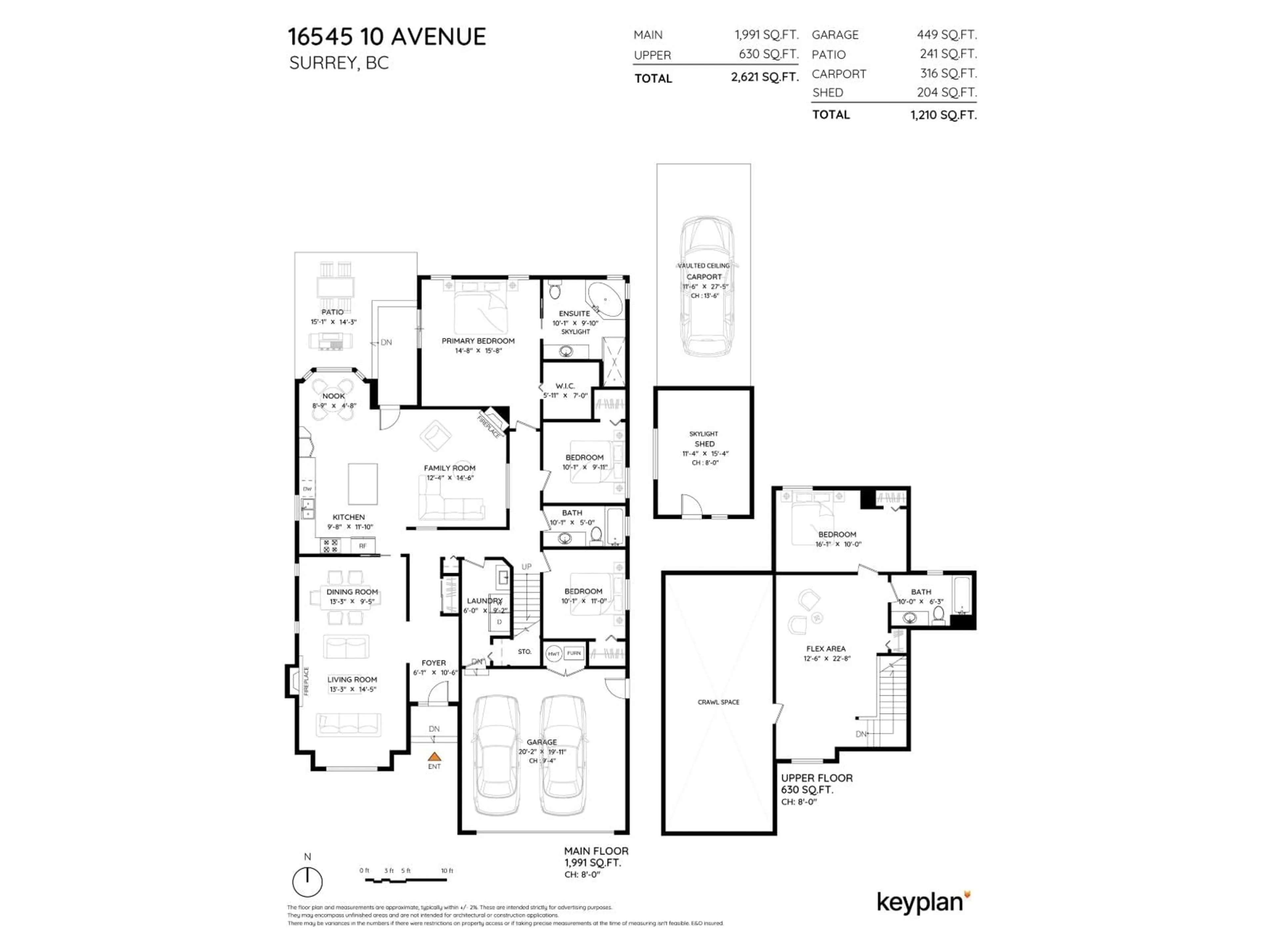 Floor plan for 16545 10 AVENUE, Surrey British Columbia V4A9S1