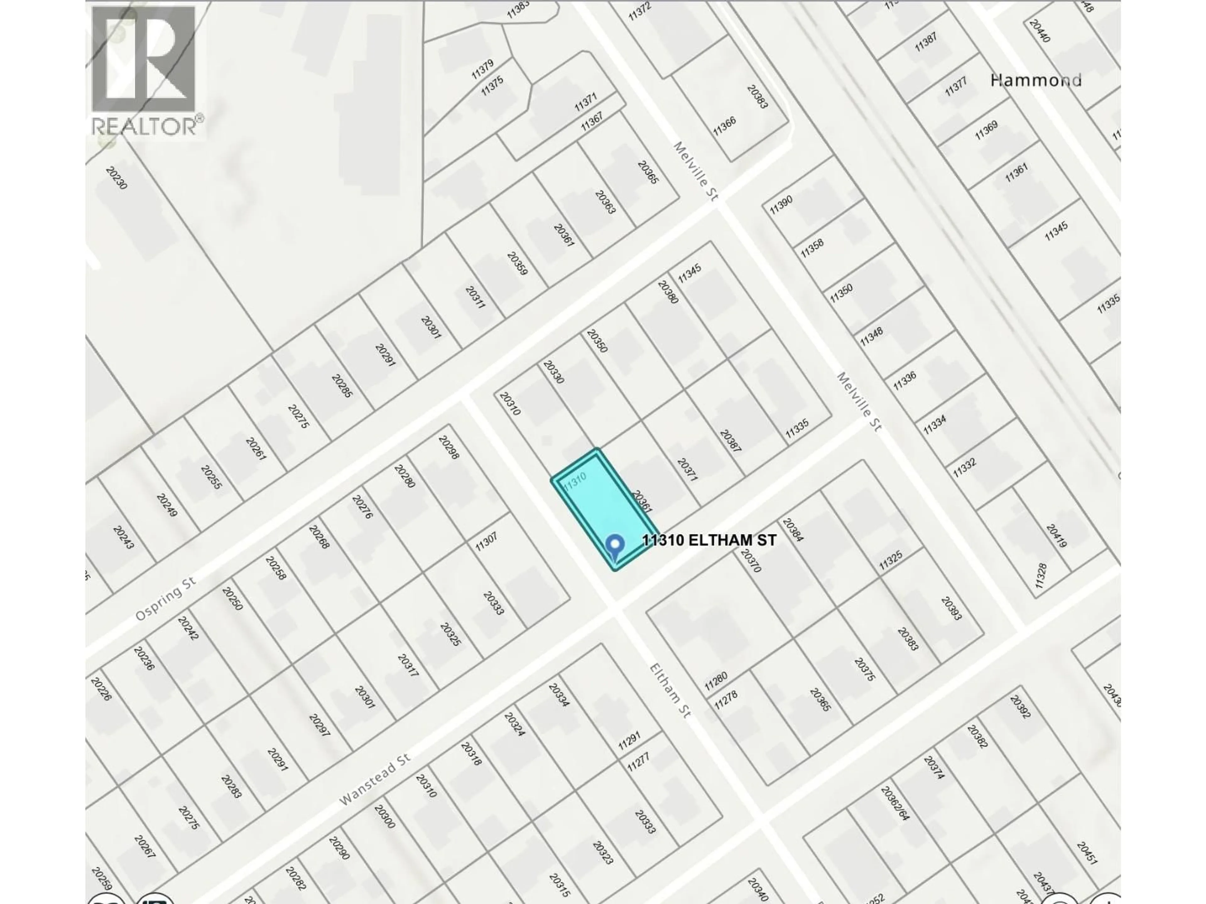 Picture of a map for 11310 ELTHAM STREET, Maple Ridge British Columbia V2X1P3