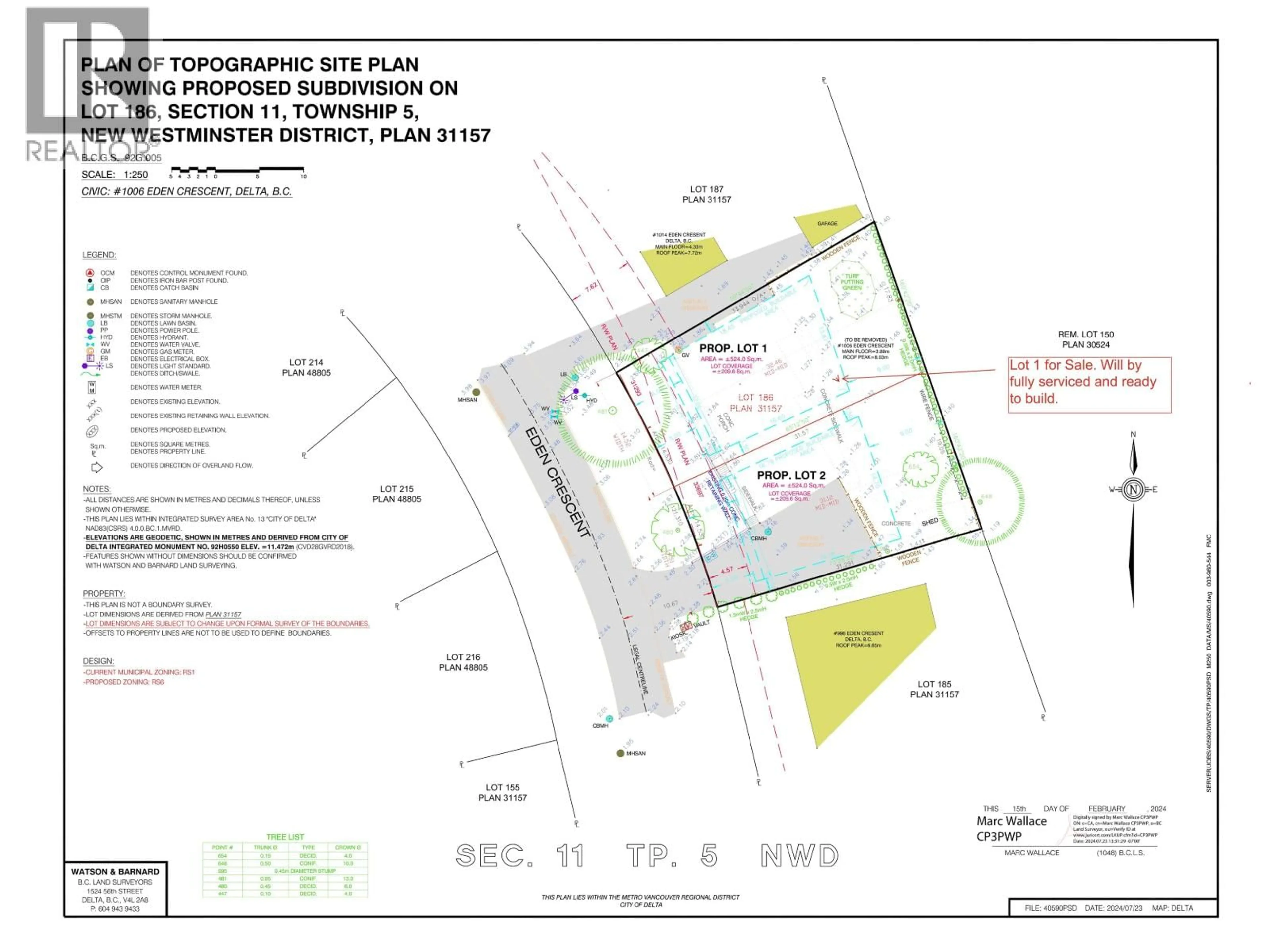 Floor plan for 1006 EDEN CRESCENT, Delta British Columbia V4L1W7