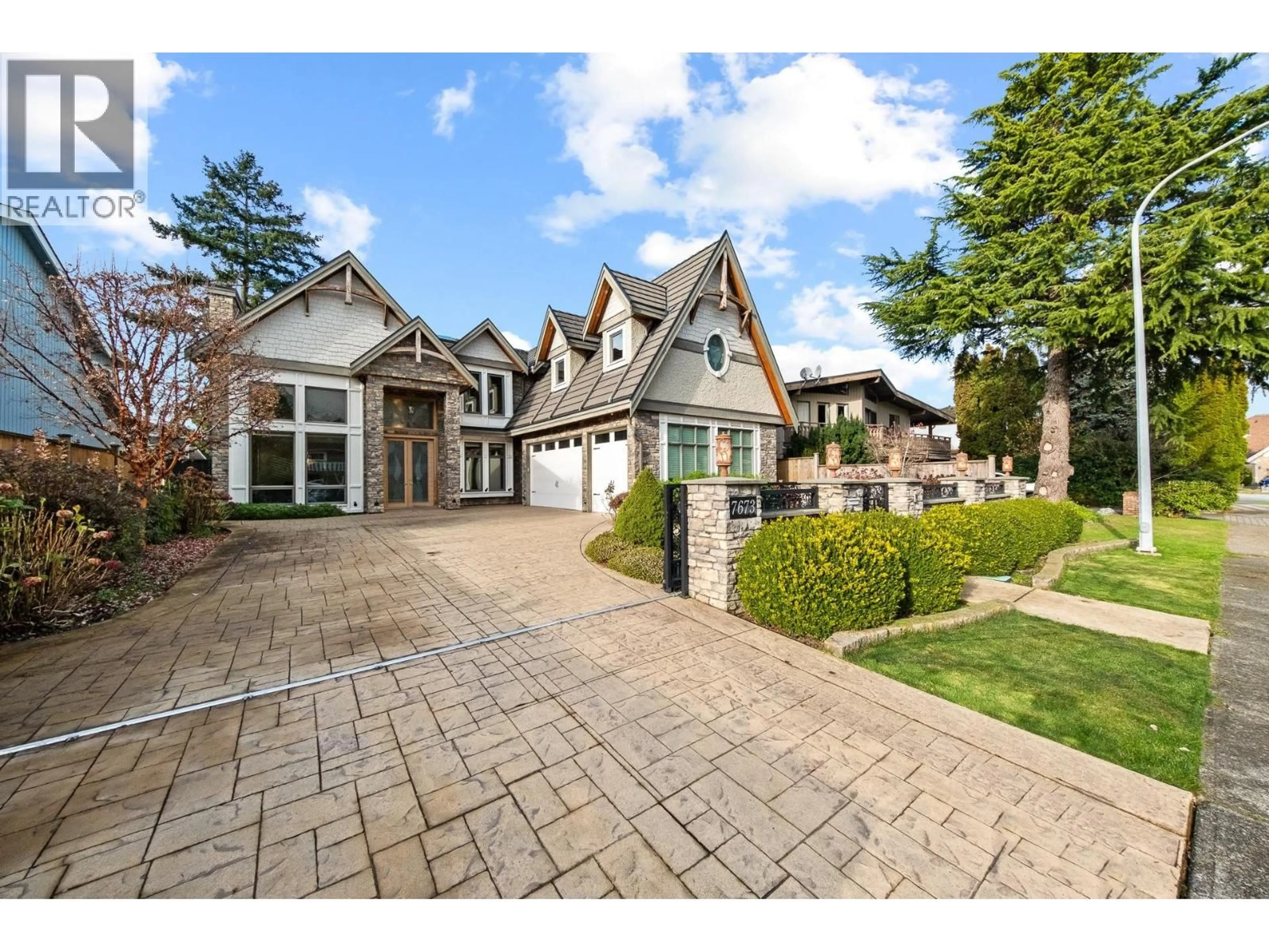 Home with brick exterior material, street for 7673 DAMPIER DRIVE, Richmond British Columbia V7C4M3