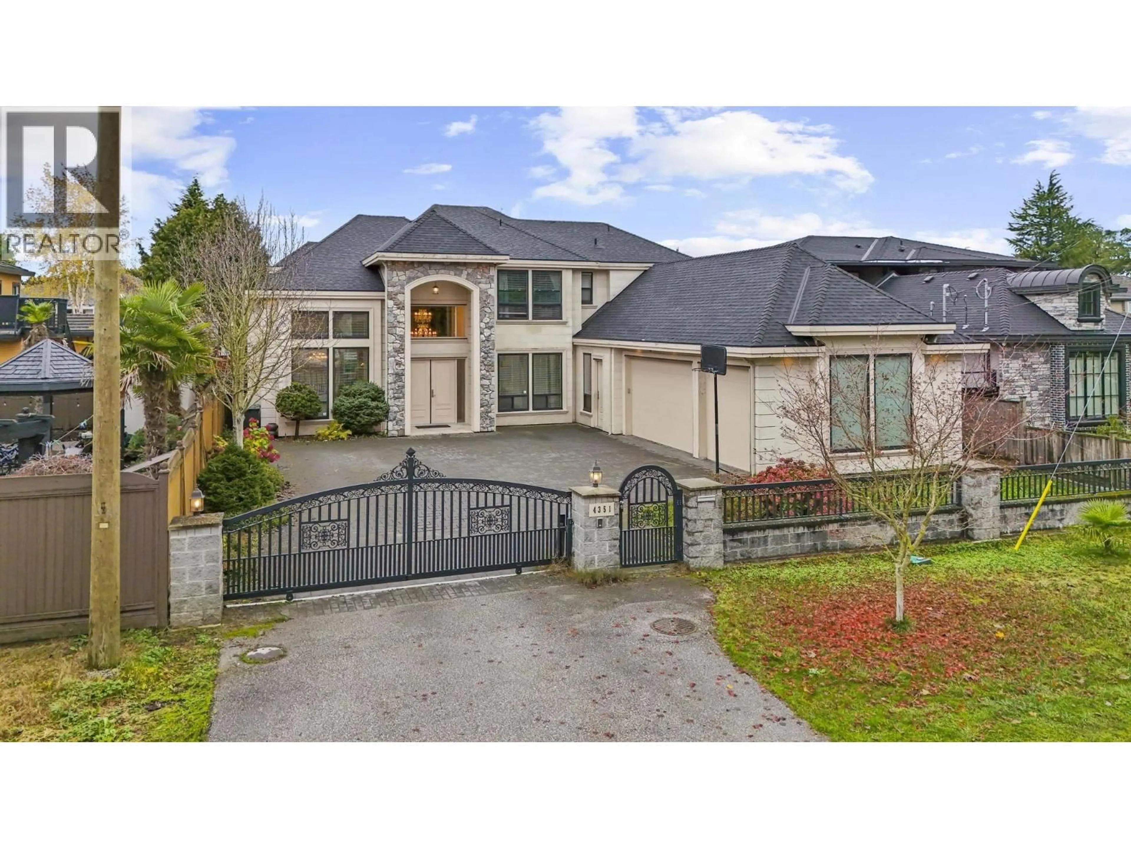 Home with brick exterior material, street for 4351 WOODHEAD ROAD, Richmond British Columbia V6X1J1
