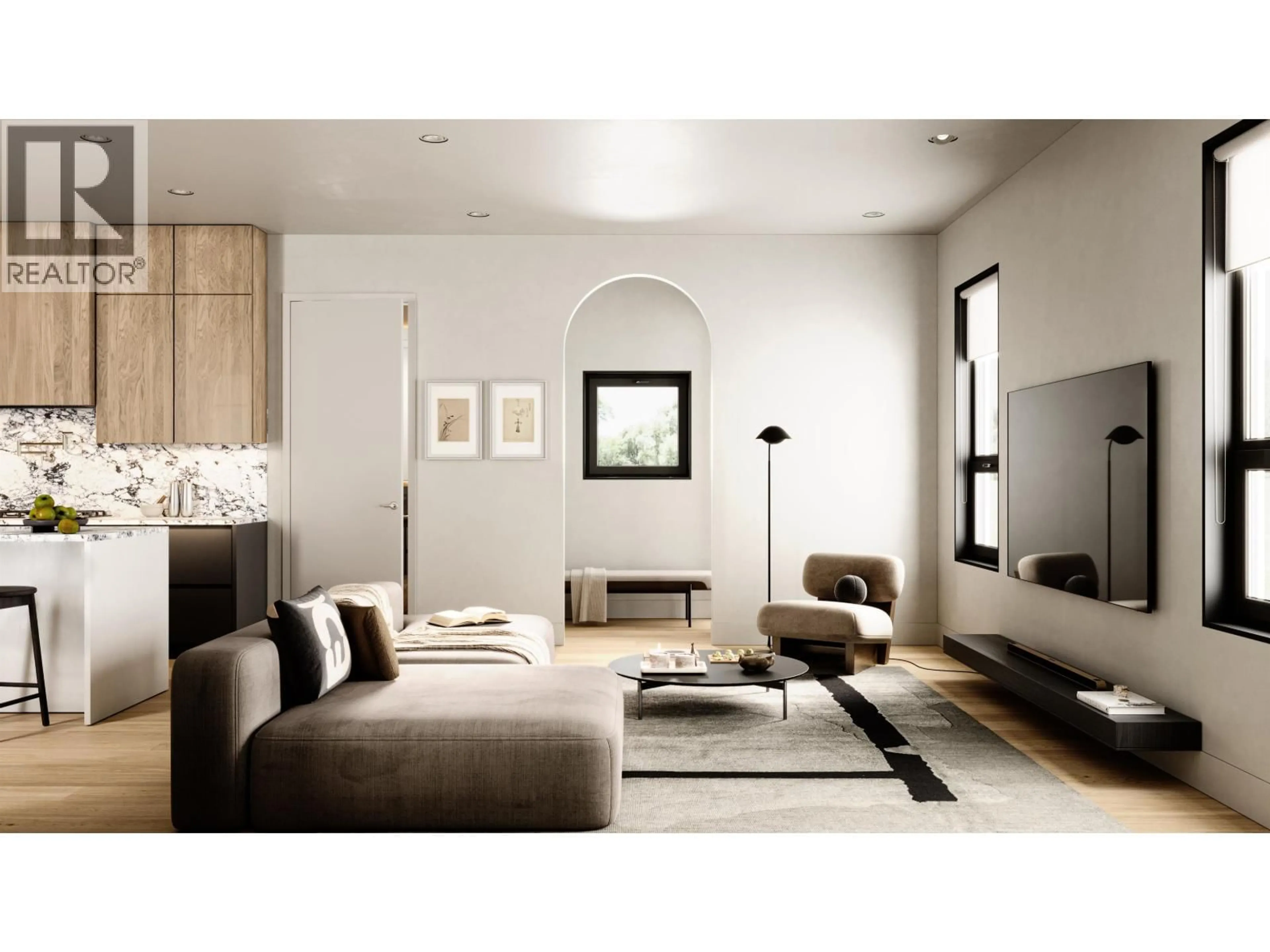 Living room with furniture, wood/laminate floor for 5032 GRANVILLE STREET, Vancouver British Columbia V6M3B4