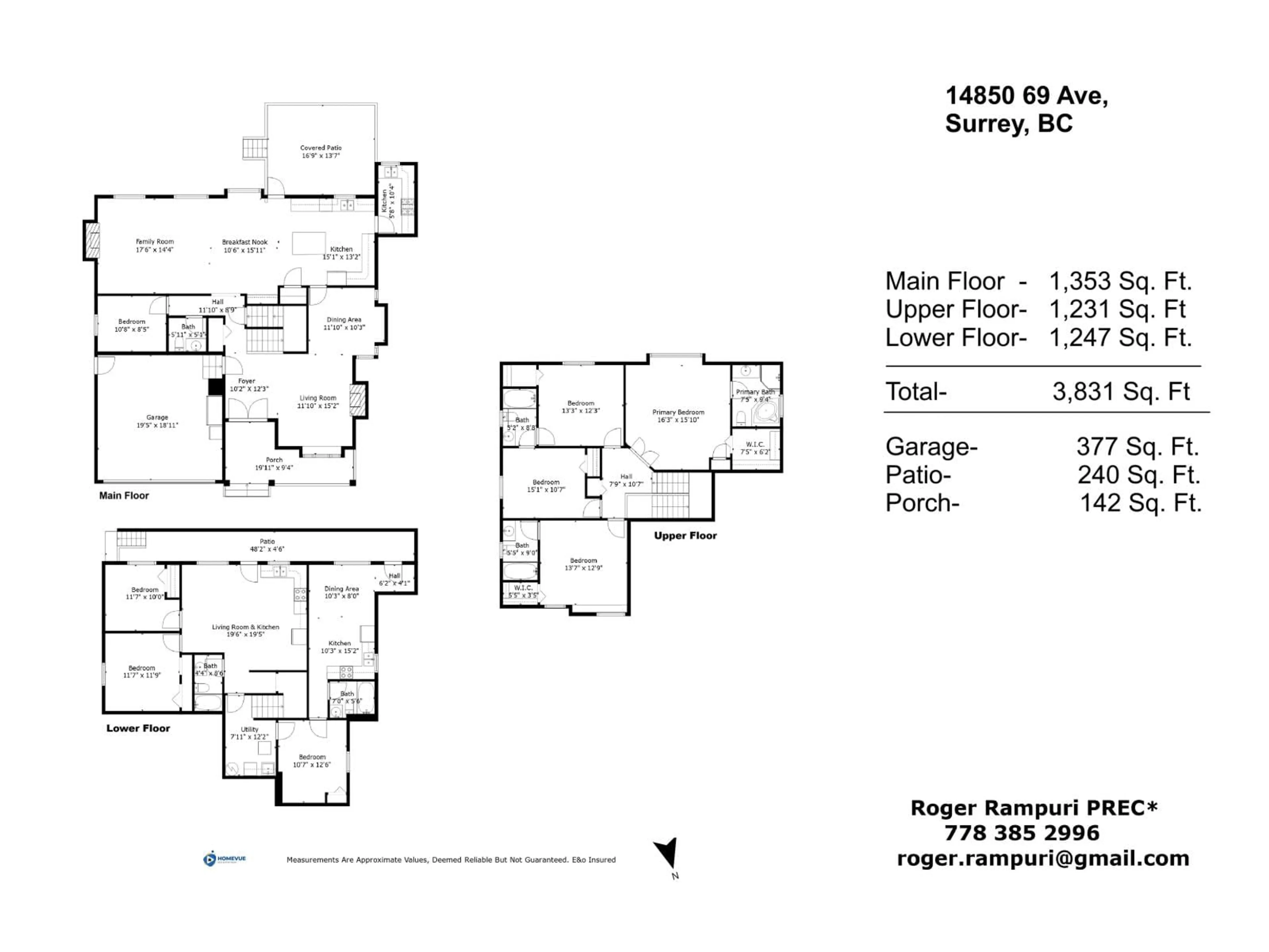 Floor plan for 14850 69 AVENUE, Surrey British Columbia V3S0Y8