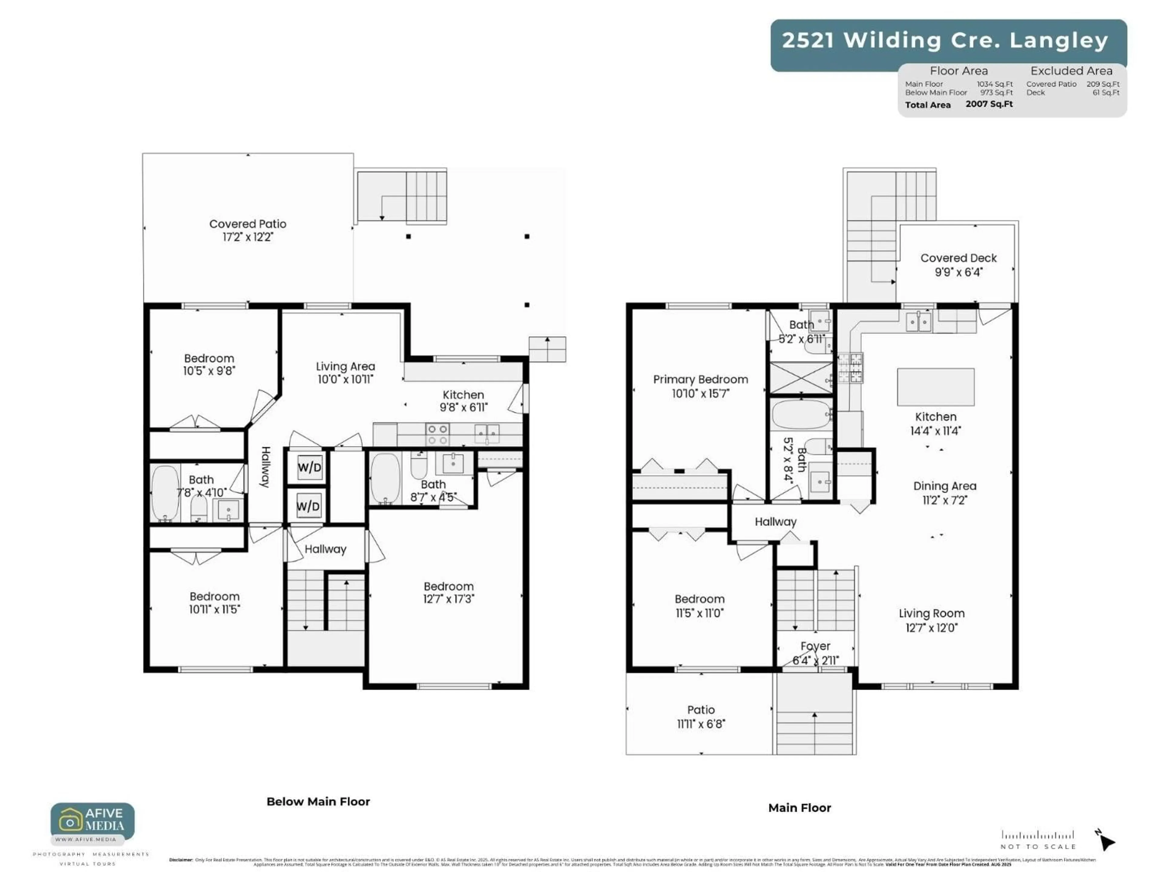 Floor plan for 2521 WILDING CRESCENT, Langley British Columbia V2Y1C8