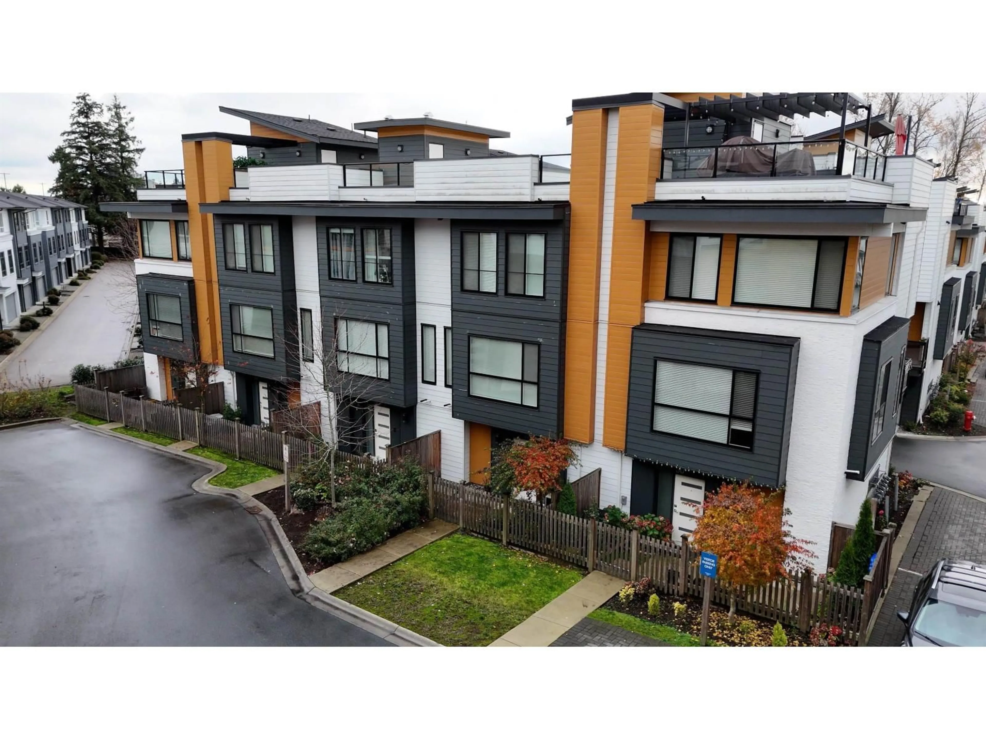 A pic from outside/outdoor area/front of a property/back of a property/a pic from drone, street for 31 - 16511 WATSON DRIVE, Surrey British Columbia V4N6T7