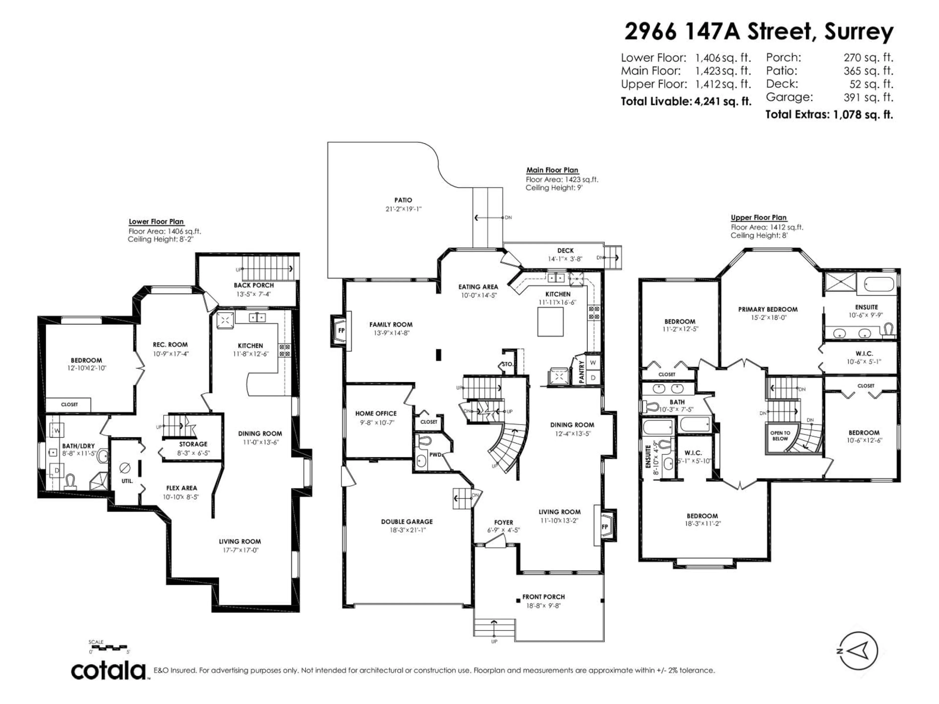 Floor plan for 2966 147A STREET, Surrey British Columbia V4P3E6