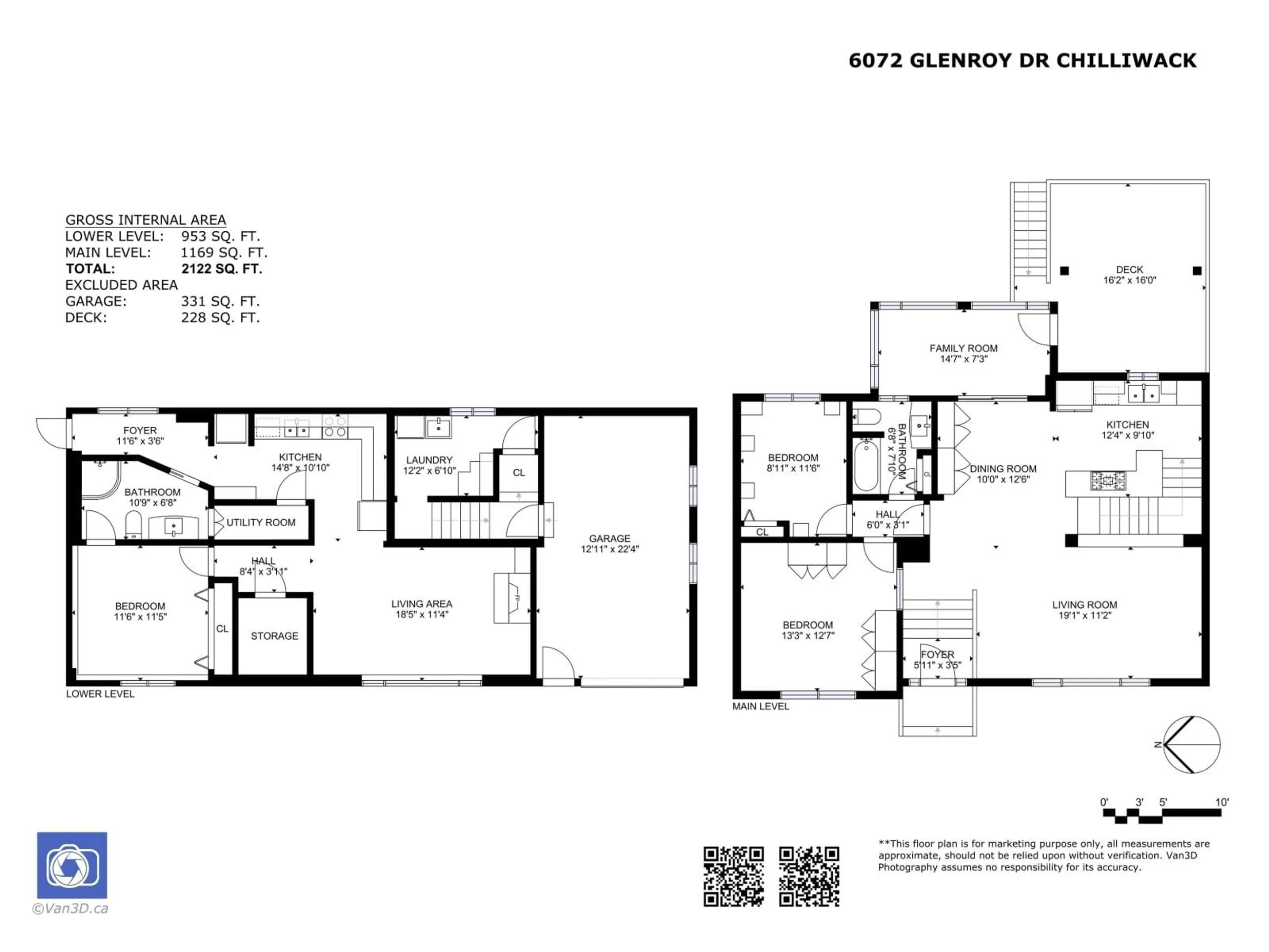 Floor plan for 6072 GLENROY DRIVE, Chilliwack British Columbia V2R2J1