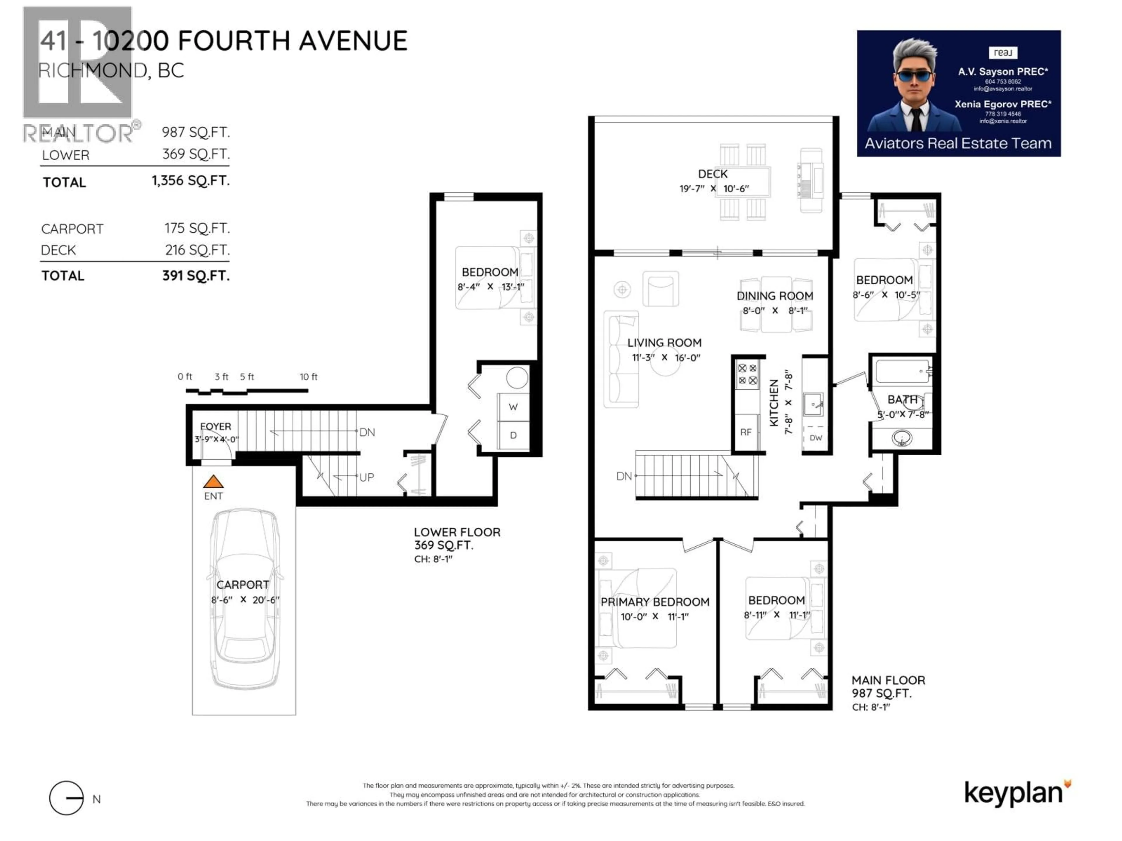 Floor plan for 41 - 10200 4TH AVENUE, Richmond British Columbia V7E1V3