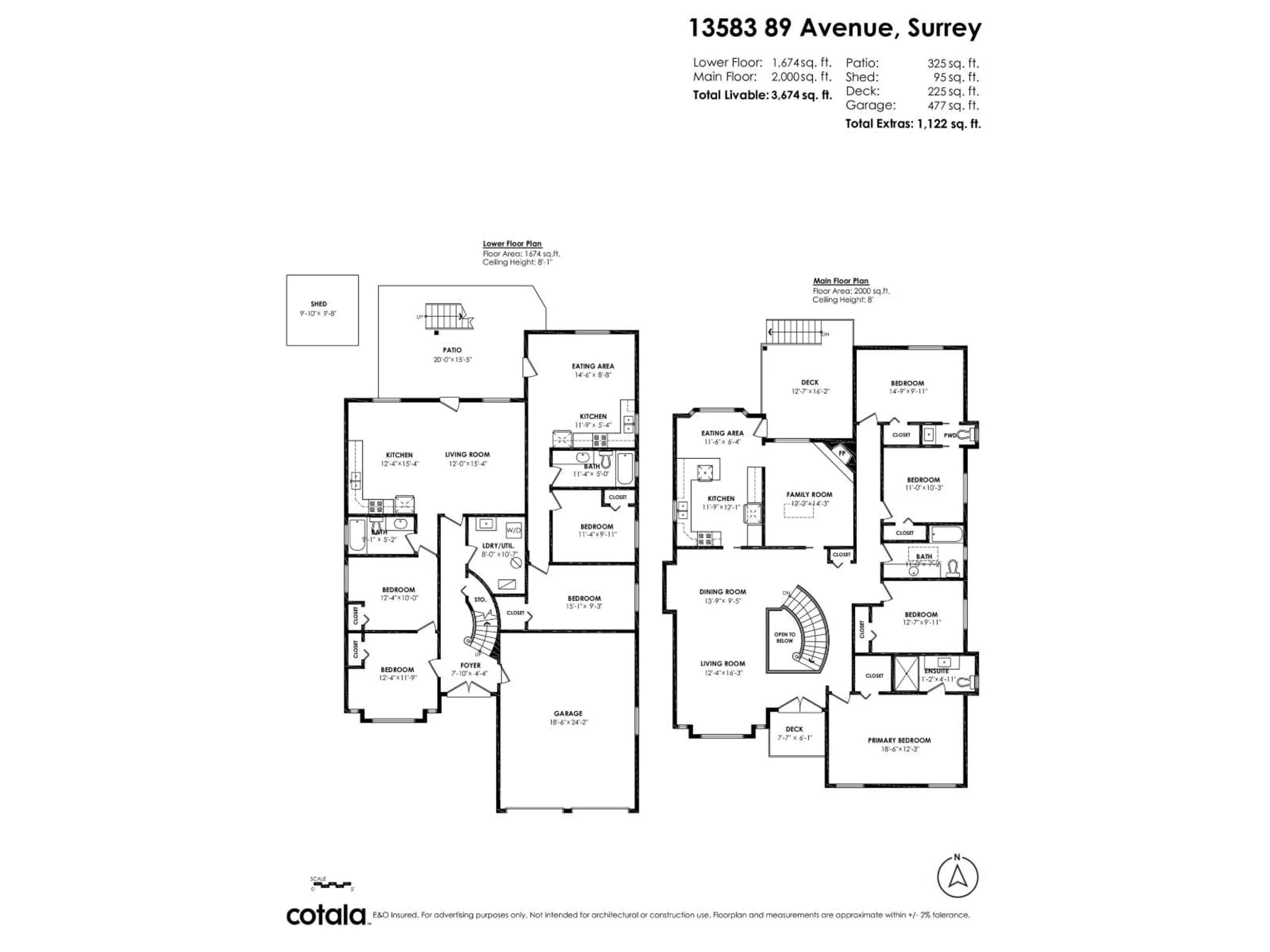 Floor plan for 13583 89 AVENUE, Surrey British Columbia V3V8A6