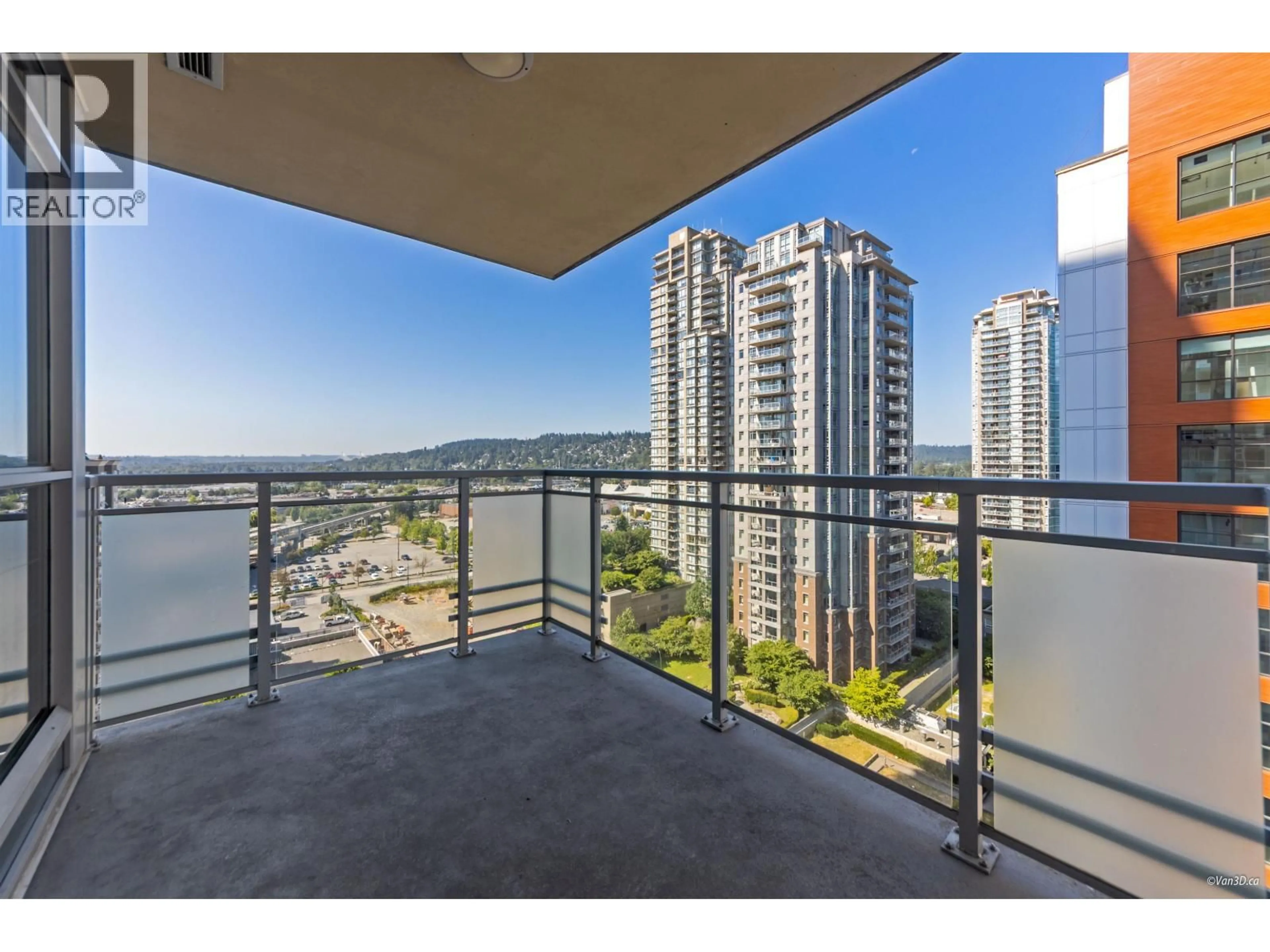 Balcony in the apartment, city buildings view from balcony for 1709 - 3008 GLEN DRIVE, Coquitlam British Columbia V3B0J5