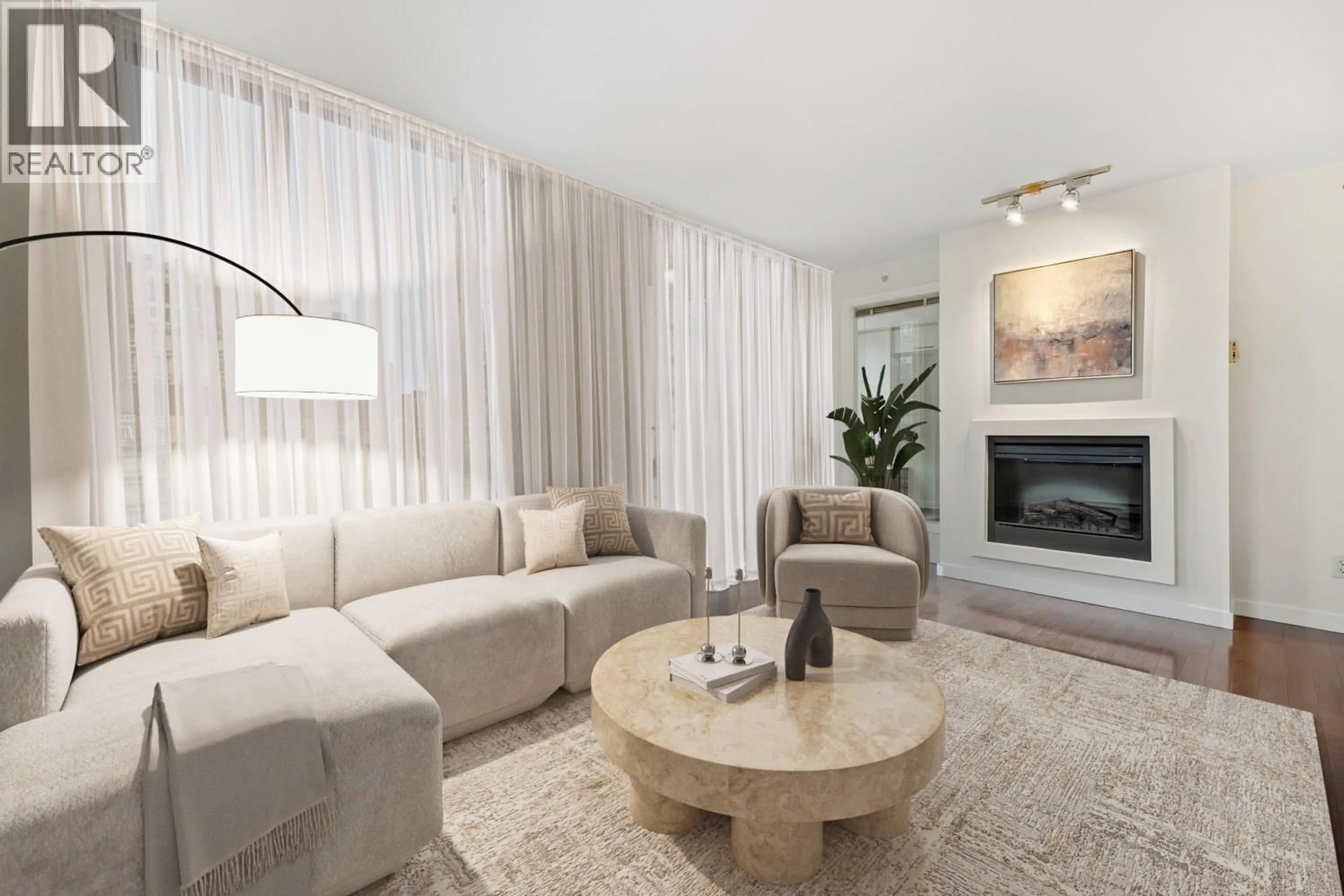 Living room with furniture, unknown for 804 - 1225 RICHARDS STREET, Vancouver British Columbia V6B1E6