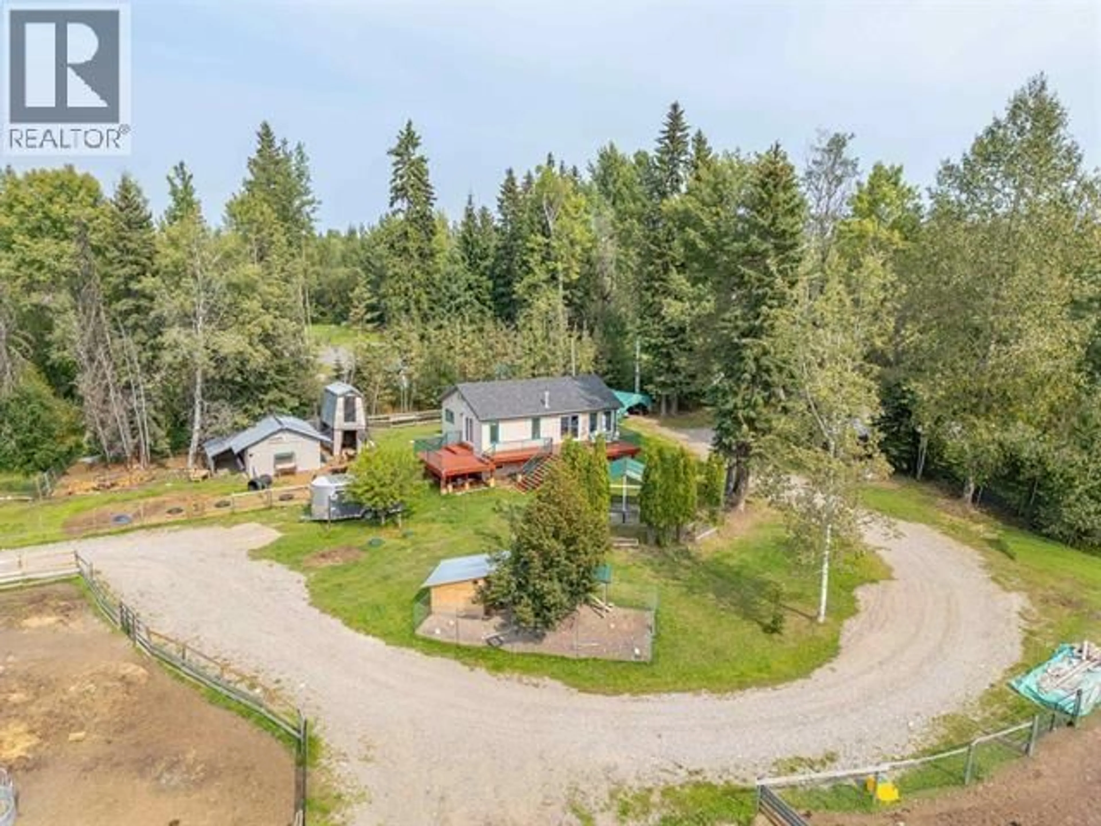 A pic from outside/outdoor area/front of a property/back of a property/a pic from drone, forest/trees view for 9949 OLD SUMMIT LAKE ROAD, Prince George British Columbia V2K5T1