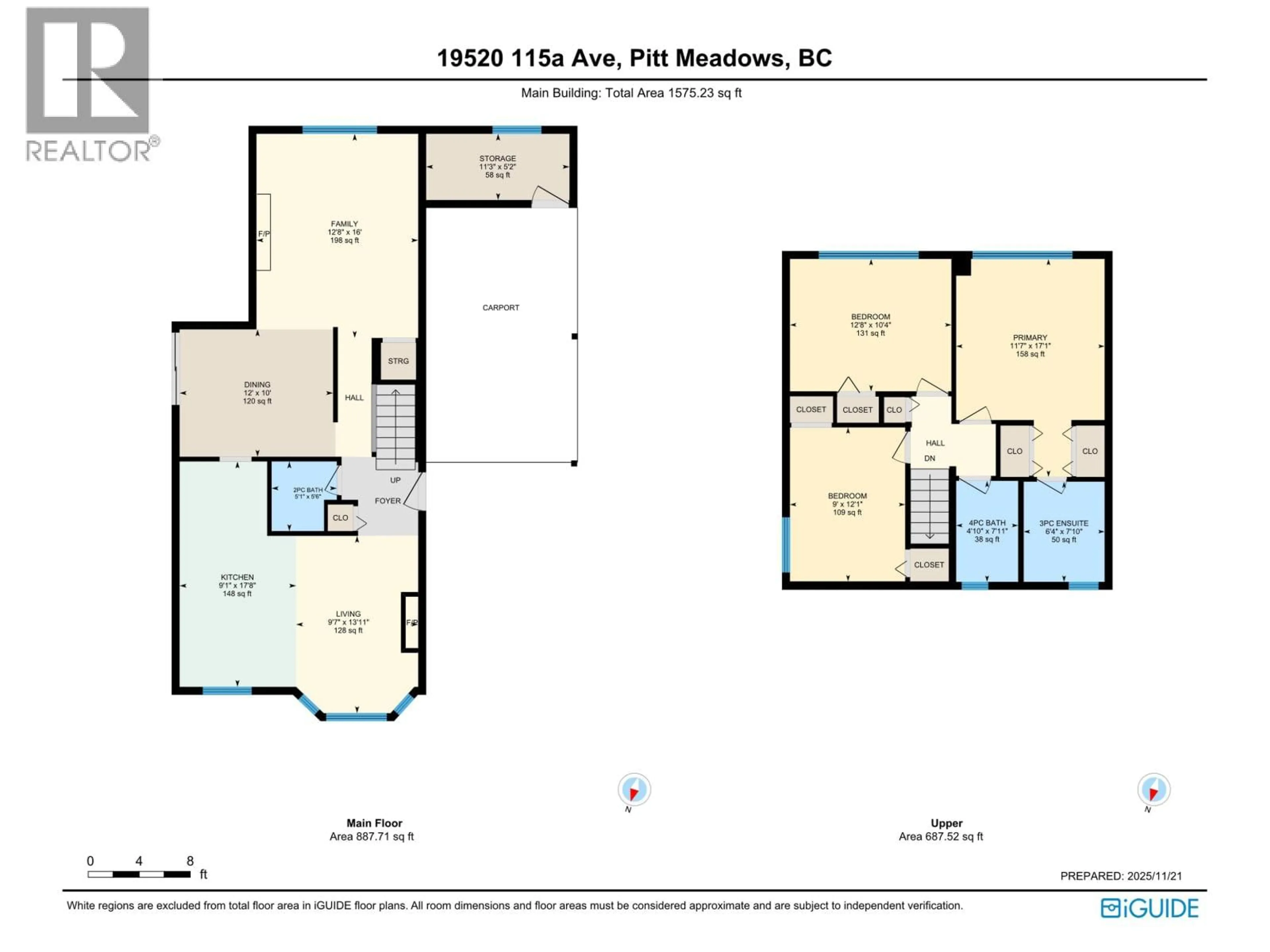 Floor plan for 19520 115A AVENUE, Pitt Meadows British Columbia V3Y1R4