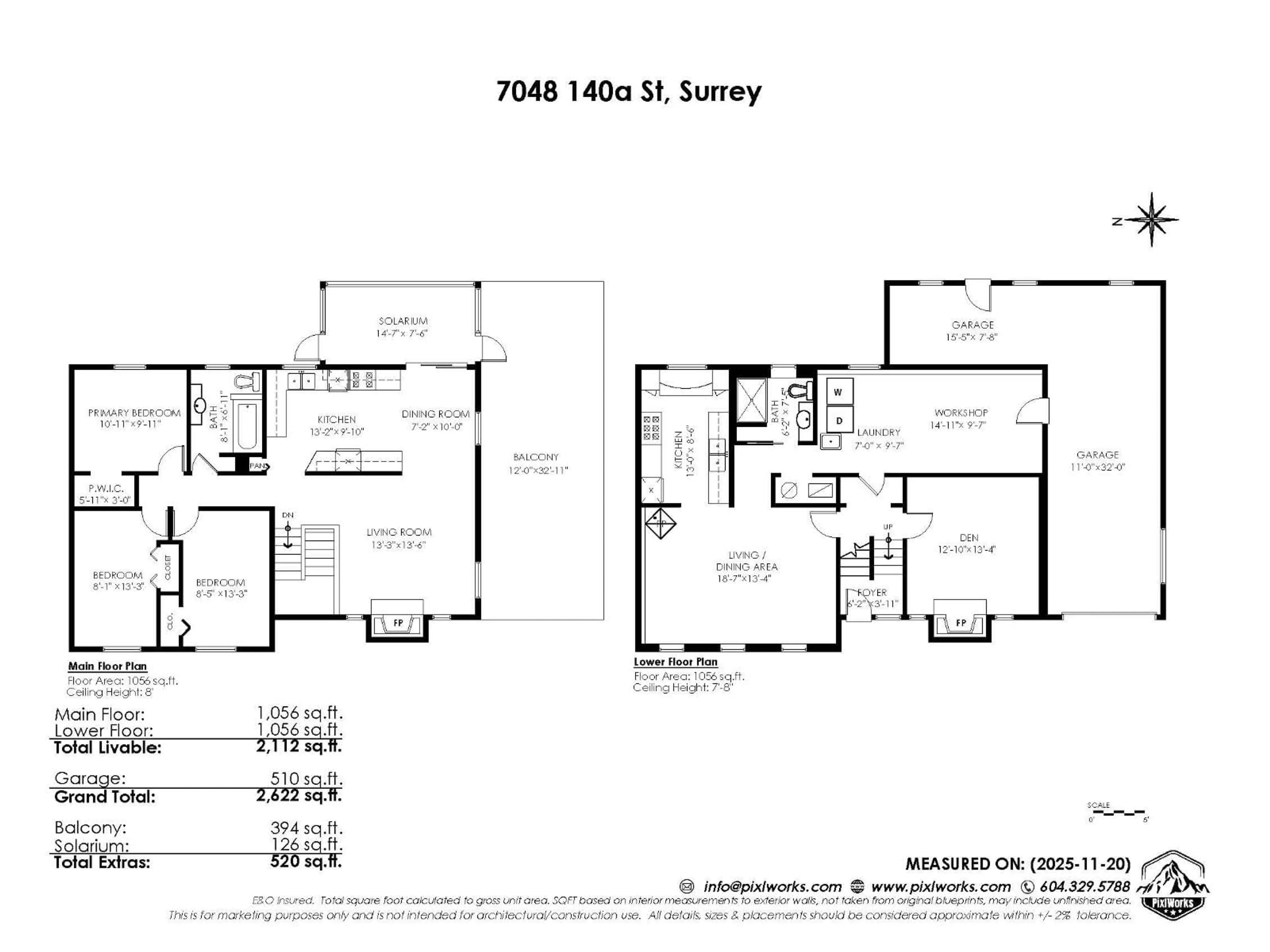 Floor plan for 7048 140A STREET, Surrey British Columbia V3W5L5