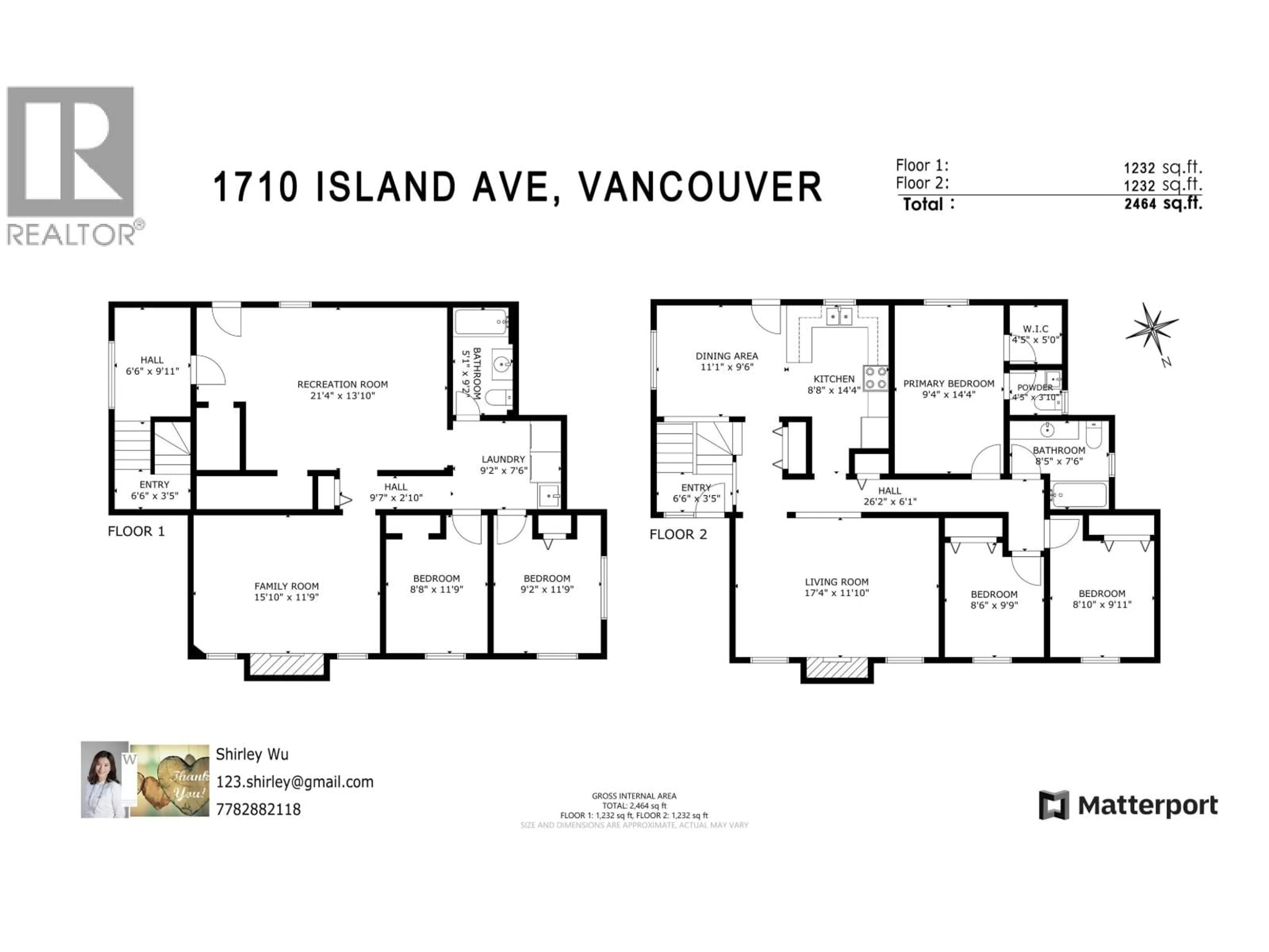 Floor plan for 1710 ISLAND AVENUE, Vancouver British Columbia V5P2S6