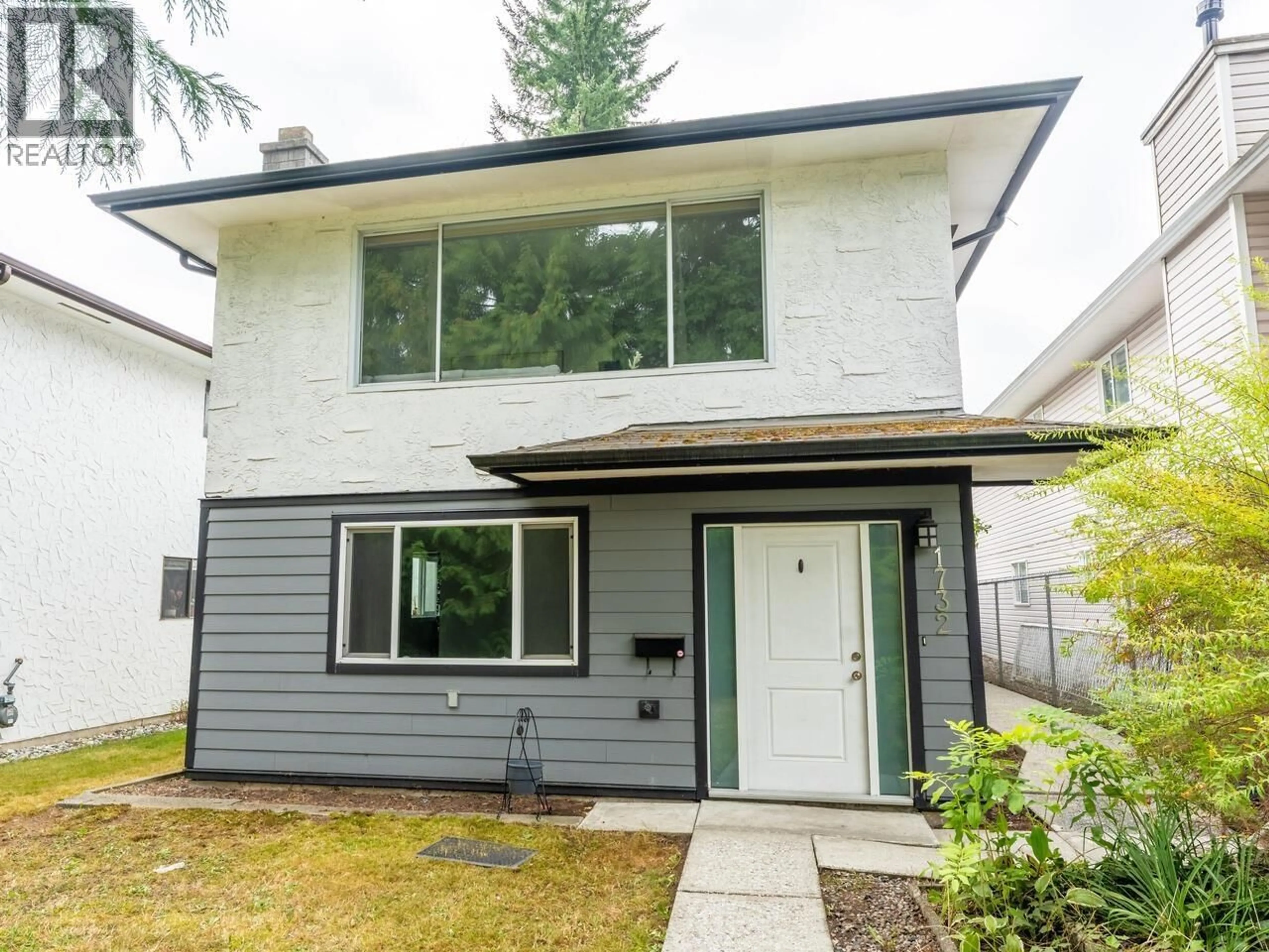 Home with vinyl exterior material, street for 1732 PRAIRIE AVENUE, Port Coquitlam British Columbia V3B1V1