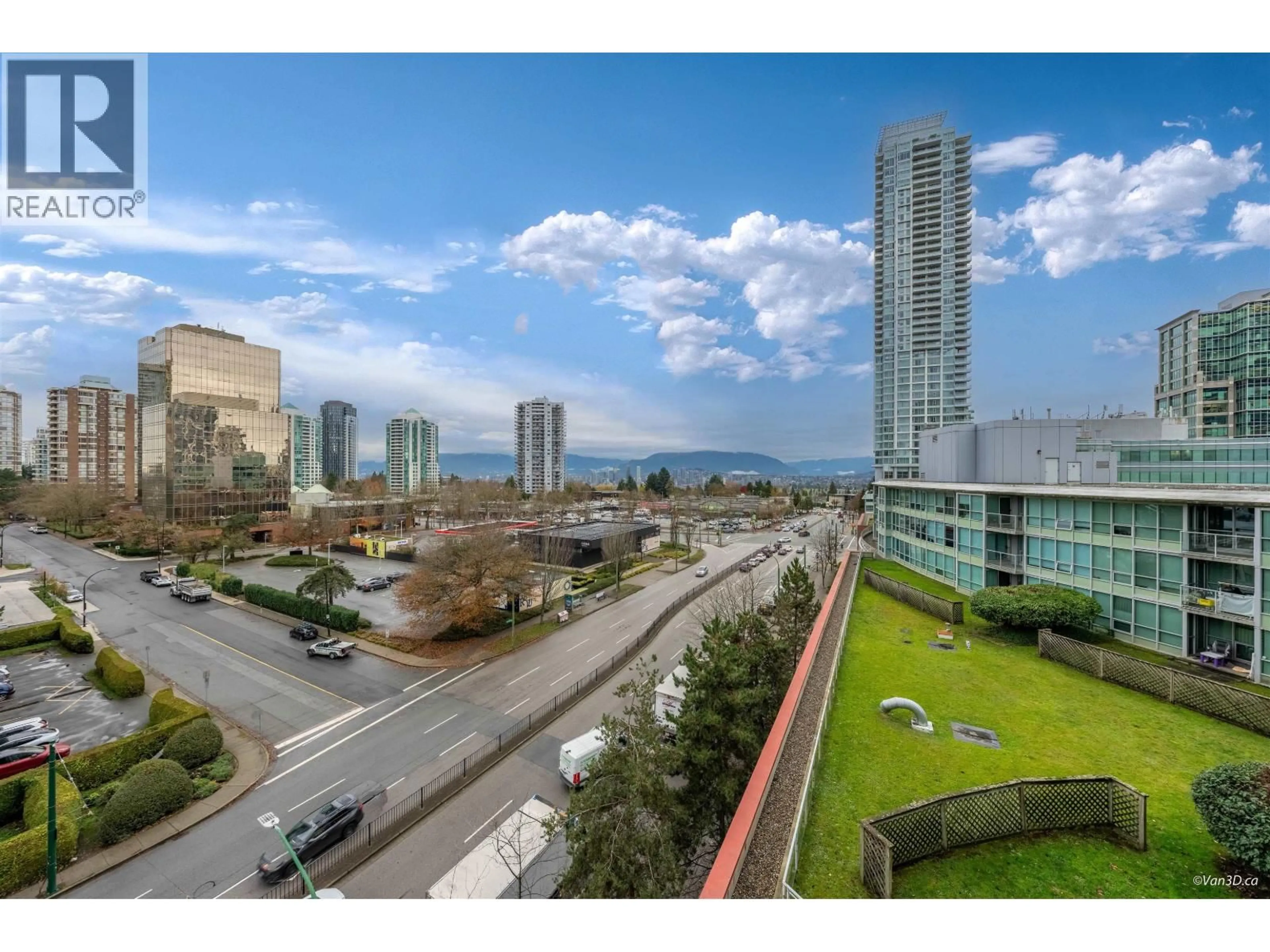 A pic from outside/outdoor area/front of a property/back of a property/a pic from drone, city buildings view from balcony for 805 - 6088 WILLINGDON AVENUE, Burnaby British Columbia V5H4V2