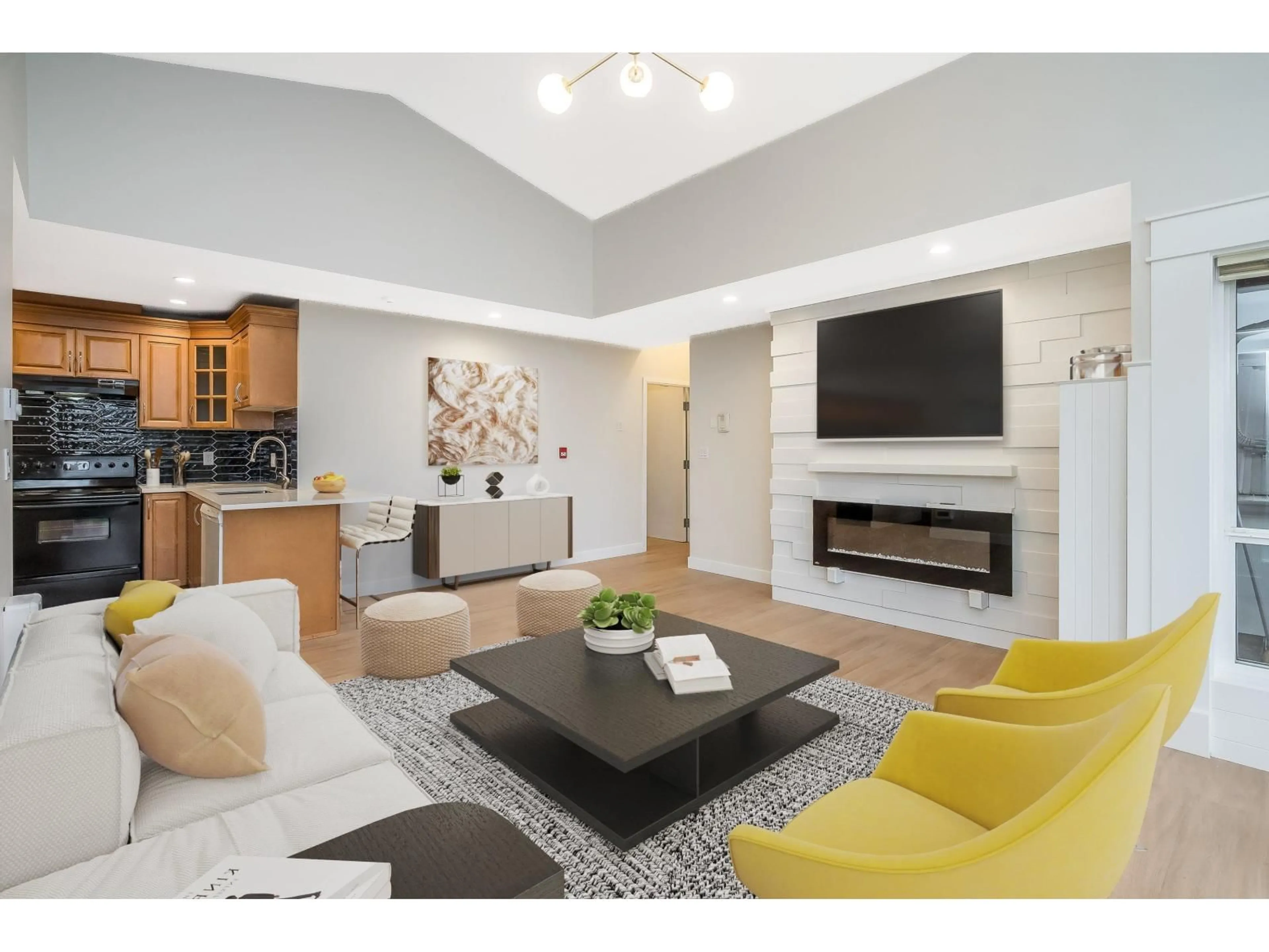 Living room with furniture, unknown for 208 - 2828 152 STREET, Surrey British Columbia V4P1G6