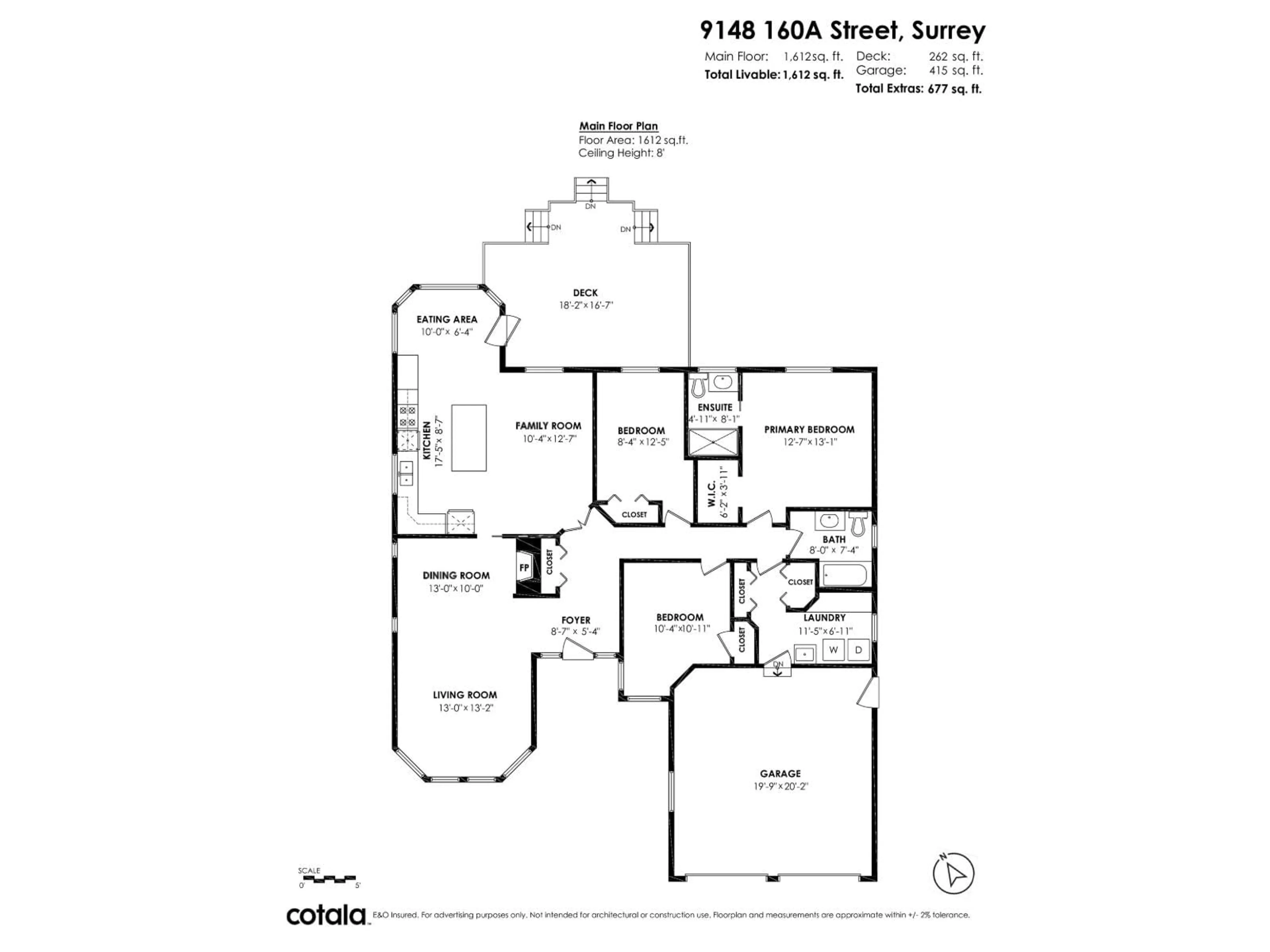 Floor plan for 9148 160A STREET, Surrey British Columbia V4N3E4