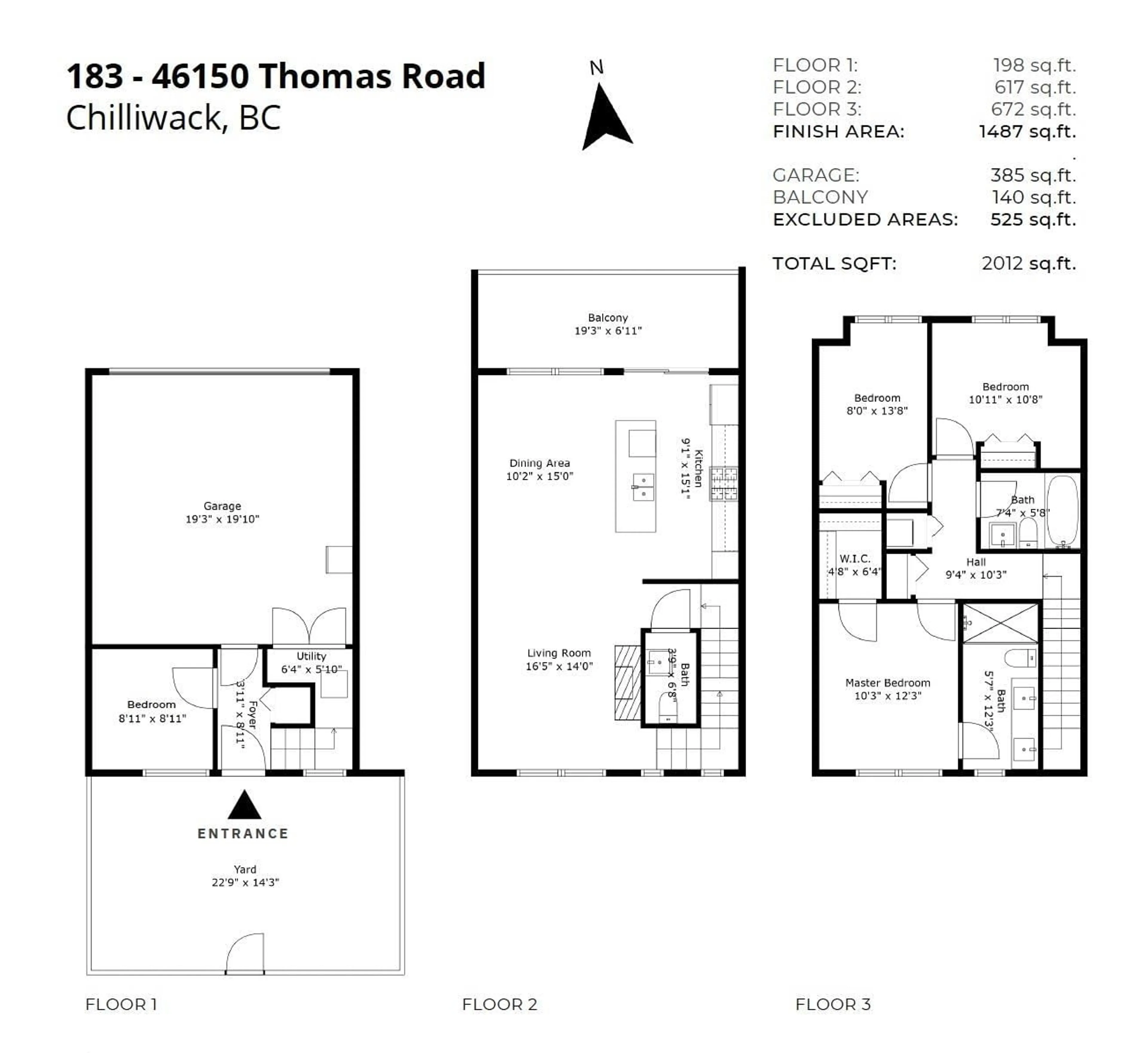 Floor plan for 183 - 46150 THOMAS ROAD, Chilliwack British Columbia V2R6B3