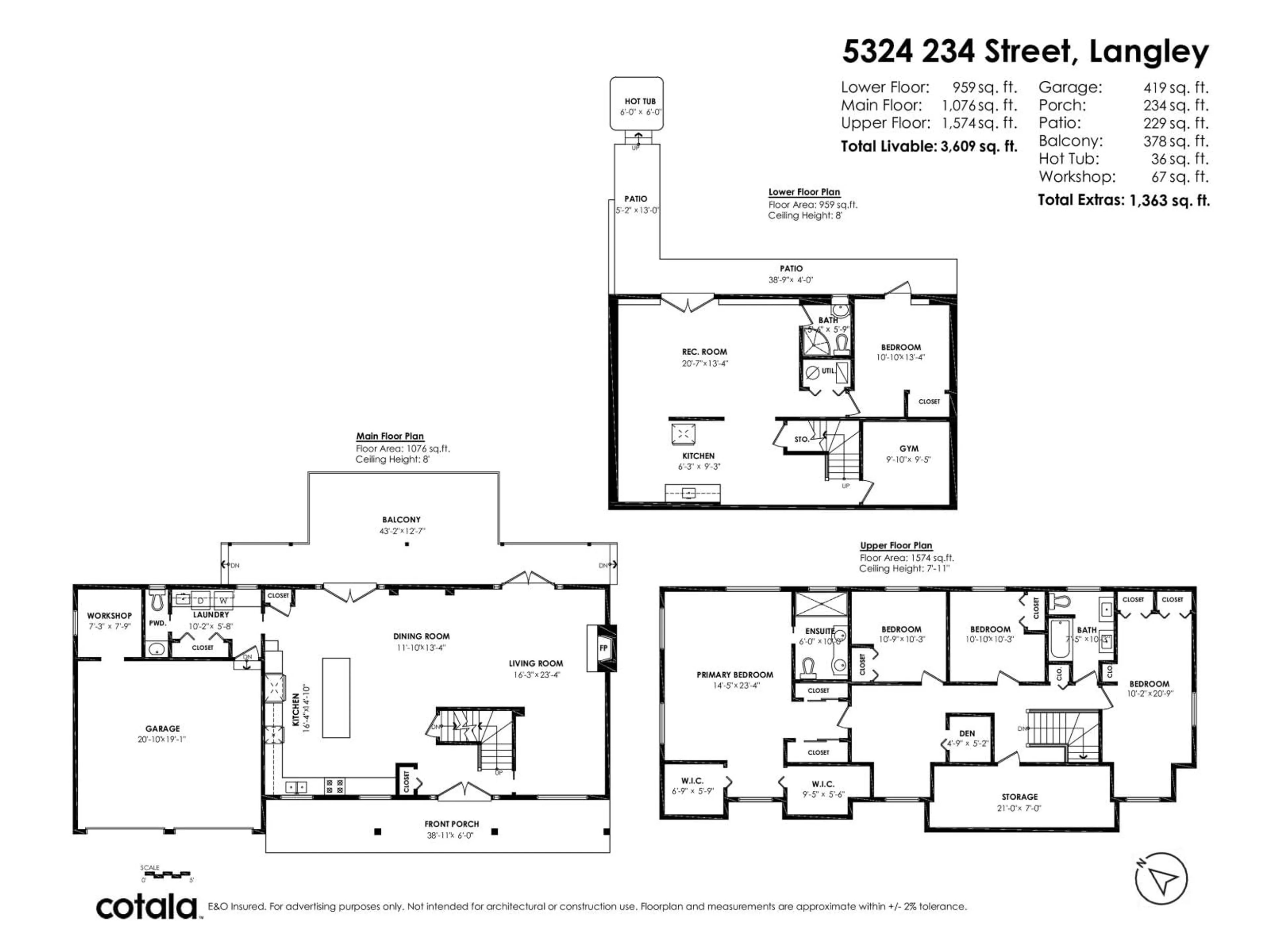 Floor plan for 5324 234 STREET, Langley British Columbia V2Z2P6