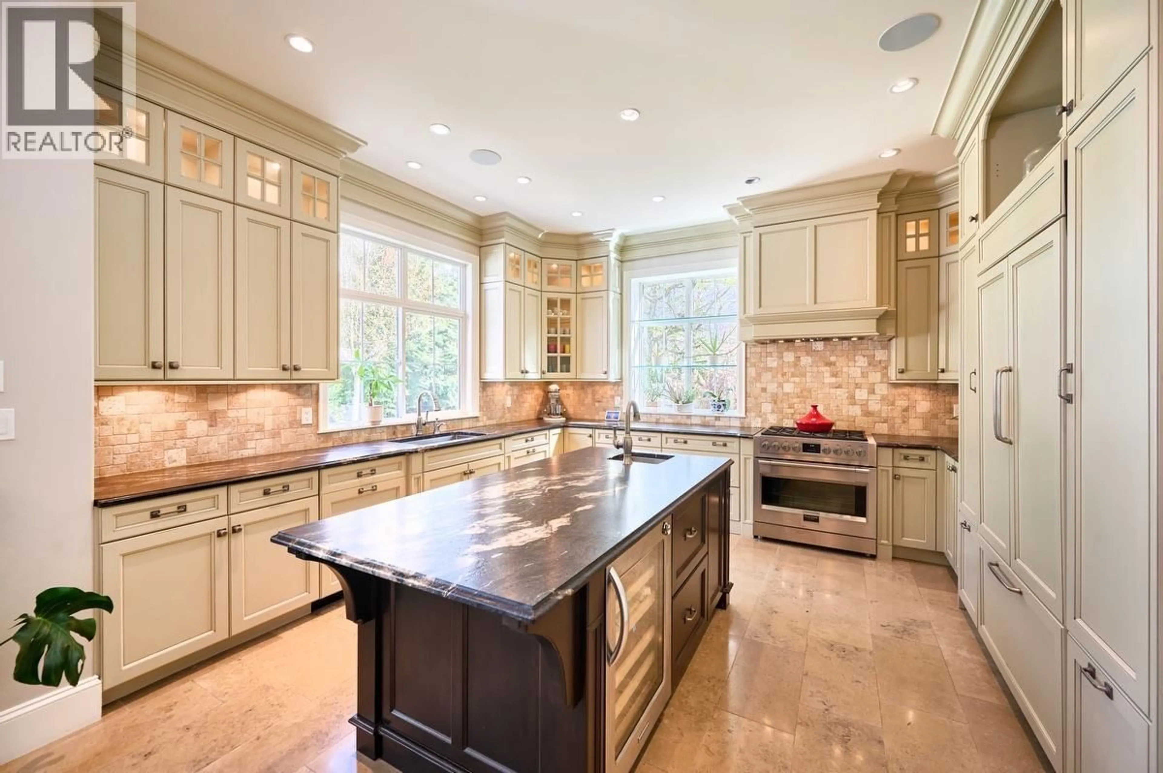 Contemporary kitchen, ceramic/tile floor for 1373 GLENBROOK STREET, Coquitlam British Columbia V3E3G8