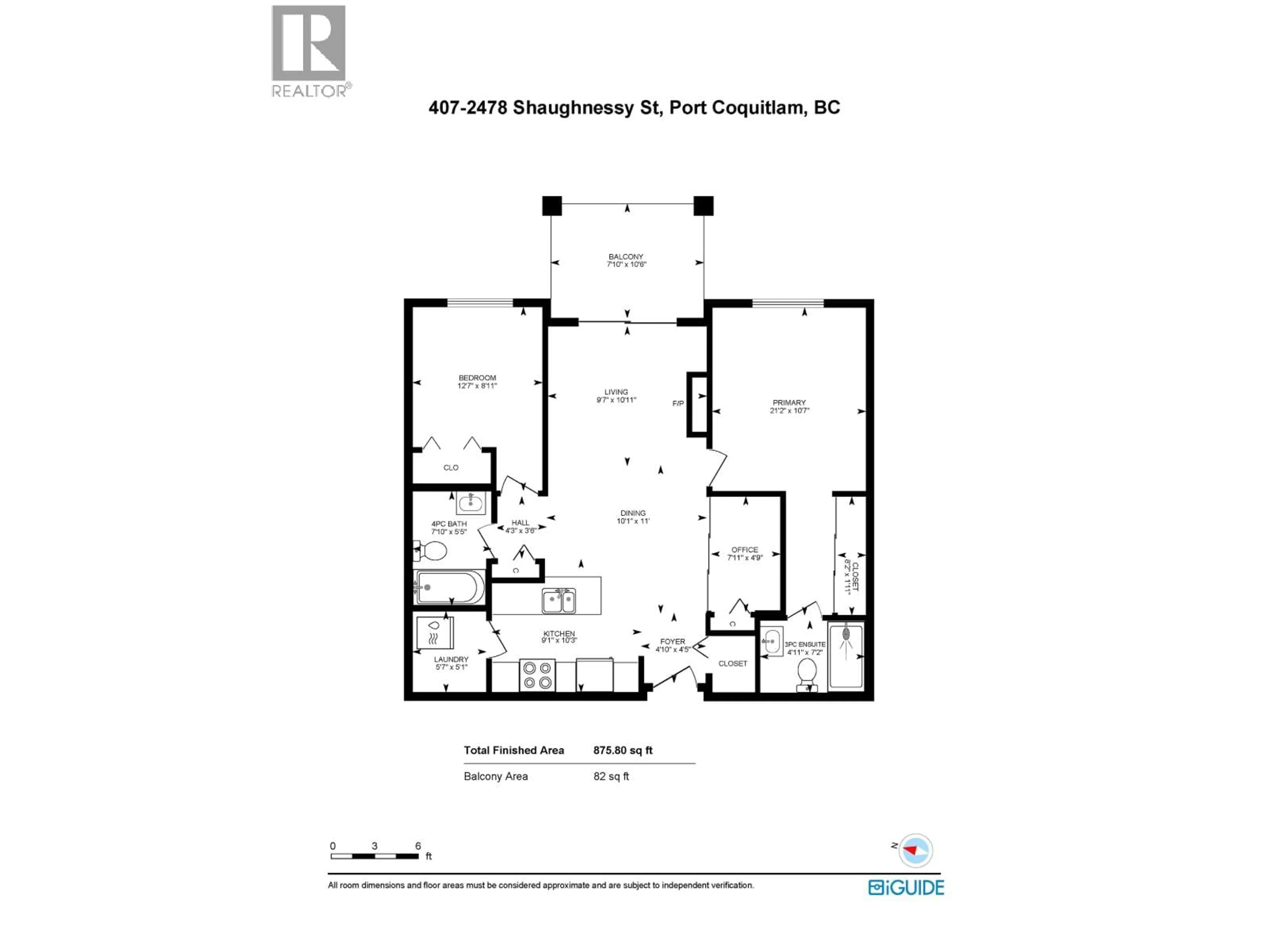 Floor plan for 407 - 2478 SHAUGHNESSY STREET, Port Coquitlam British Columbia V3C0A1