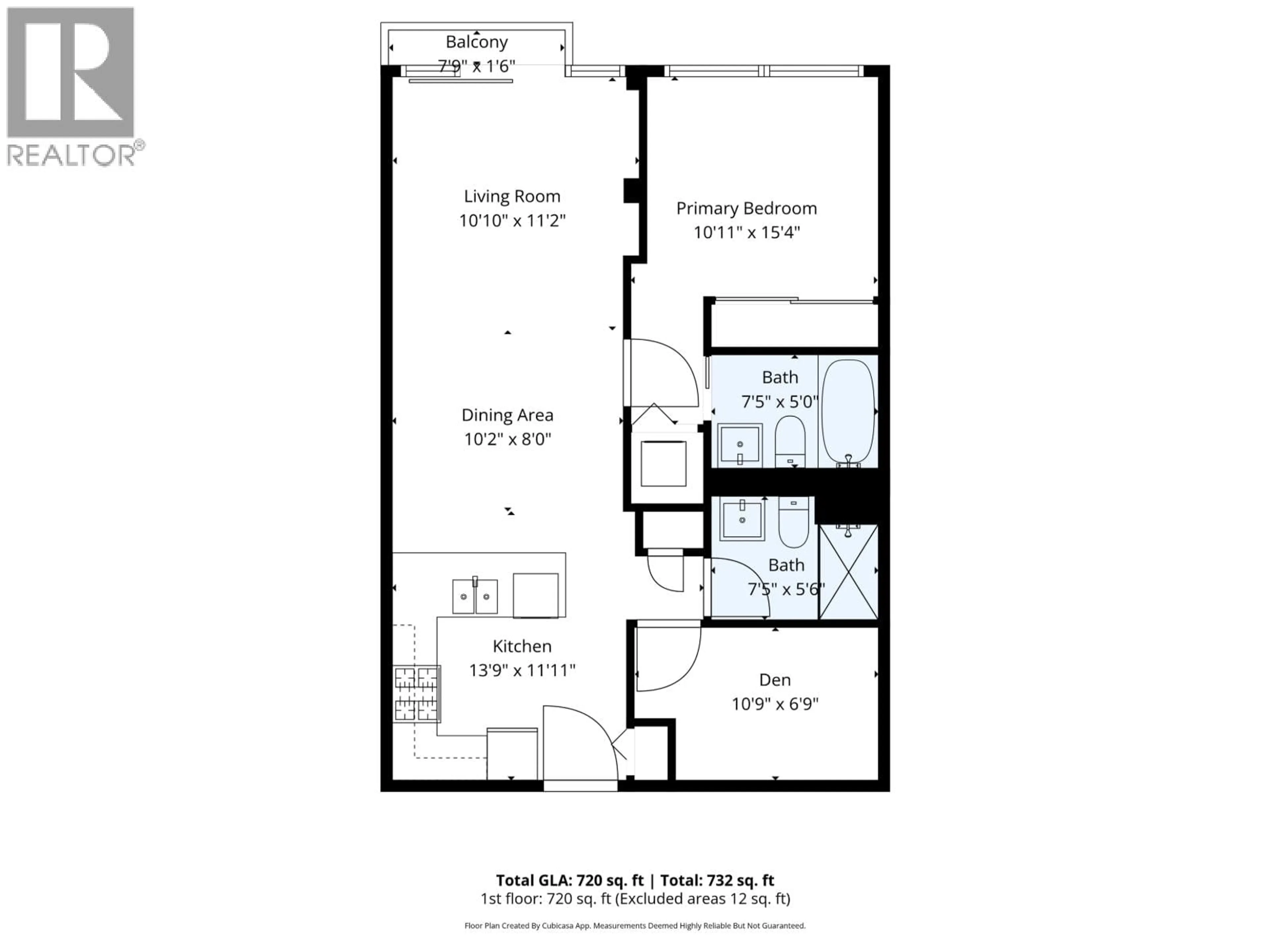 Floor plan for 713 - 8080 CAMBIE ROAD, Richmond British Columbia V6X0C1