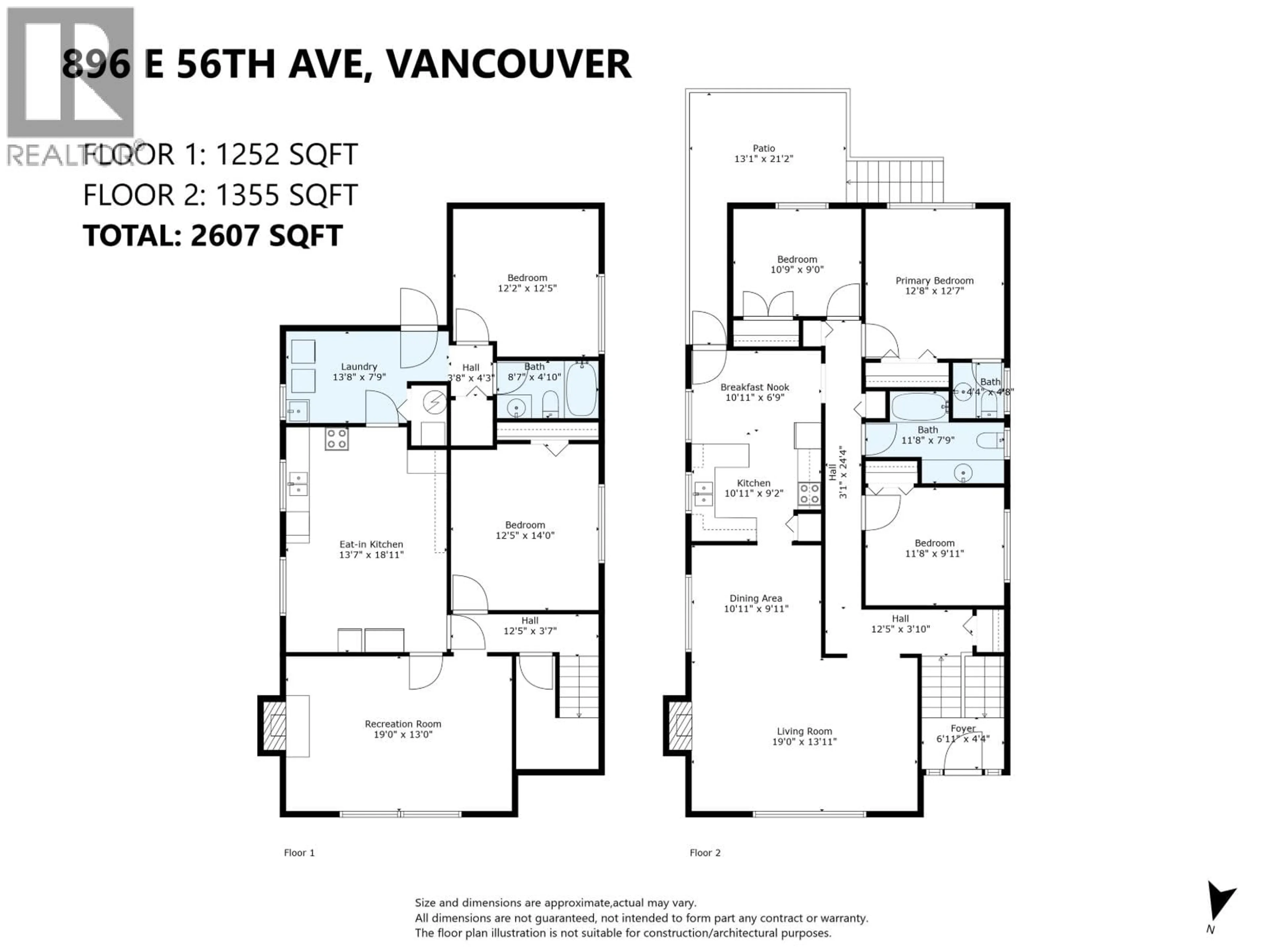 Floor plan for 896 56TH AVENUE, Vancouver British Columbia V5X1S2