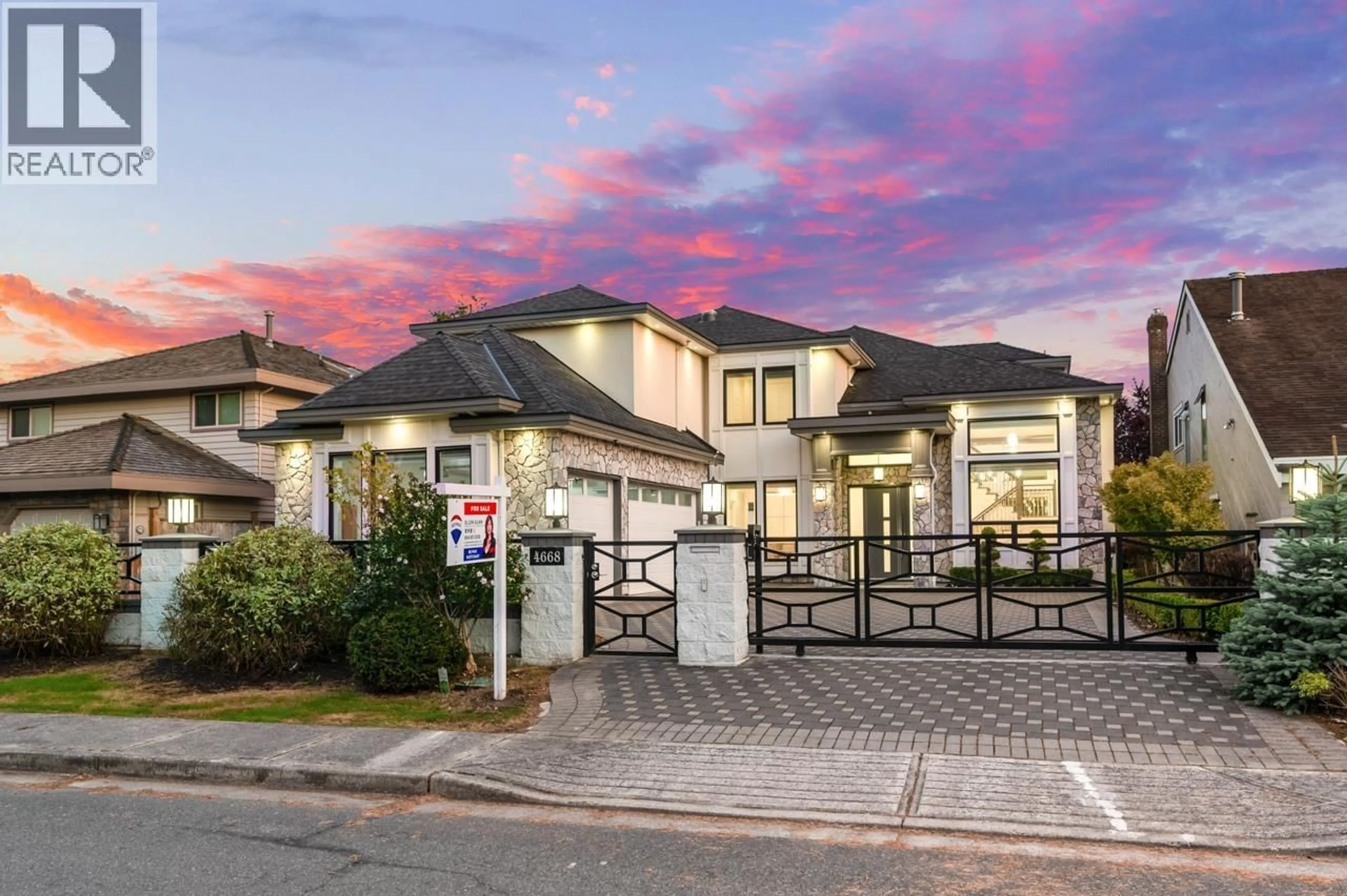 Home with brick exterior material, street for 4668 MAHOOD DRIVE, Richmond British Columbia V7E5C4