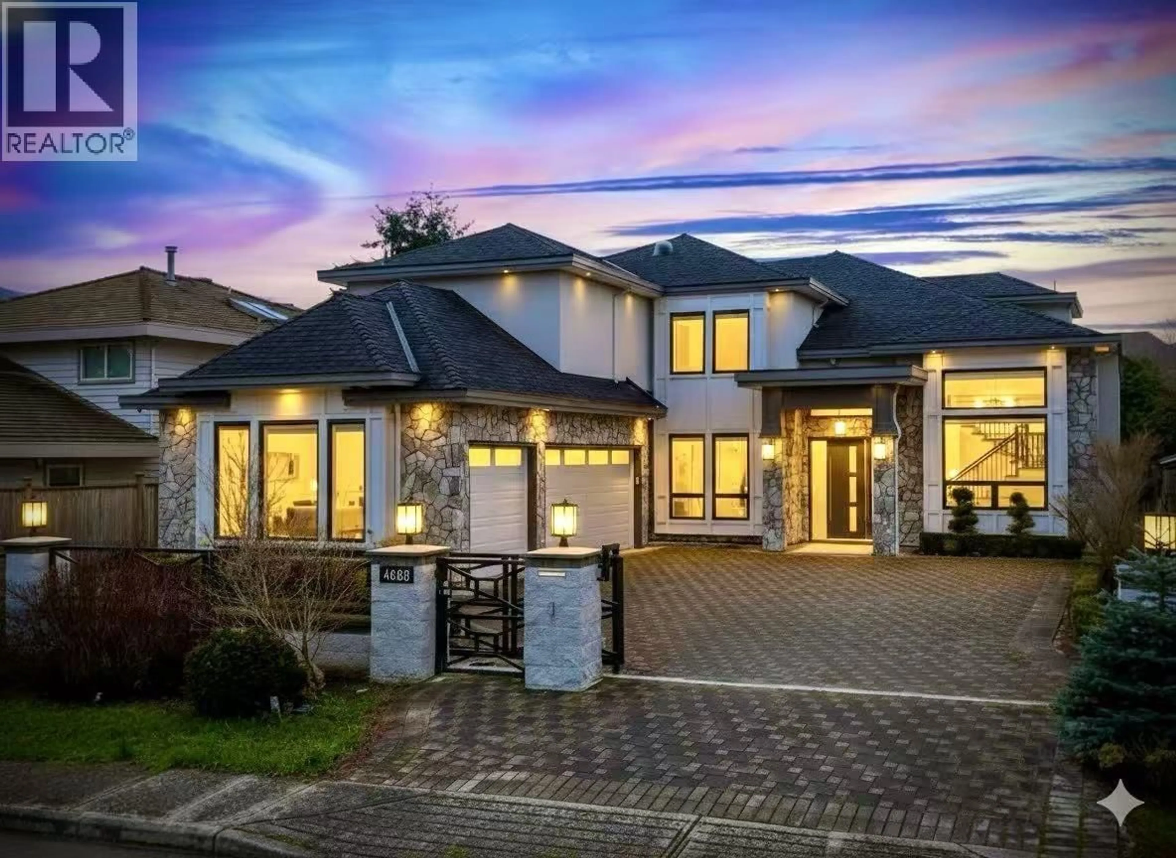 Home with brick exterior material, street for 4668 MAHOOD DRIVE, Richmond British Columbia V7E5C4