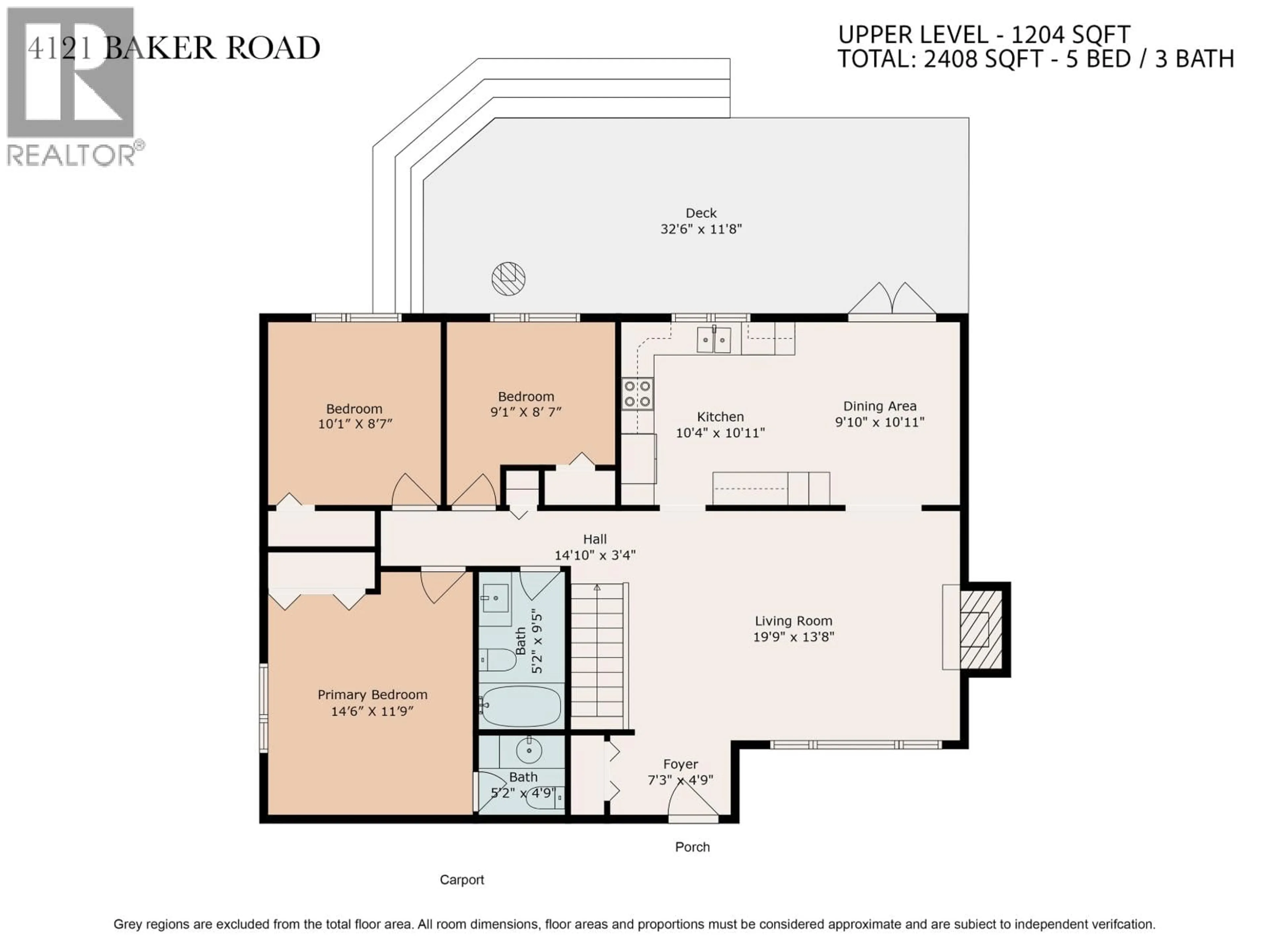 Floor plan for 4121 BAKER ROAD, Prince George British Columbia V1H1A4
