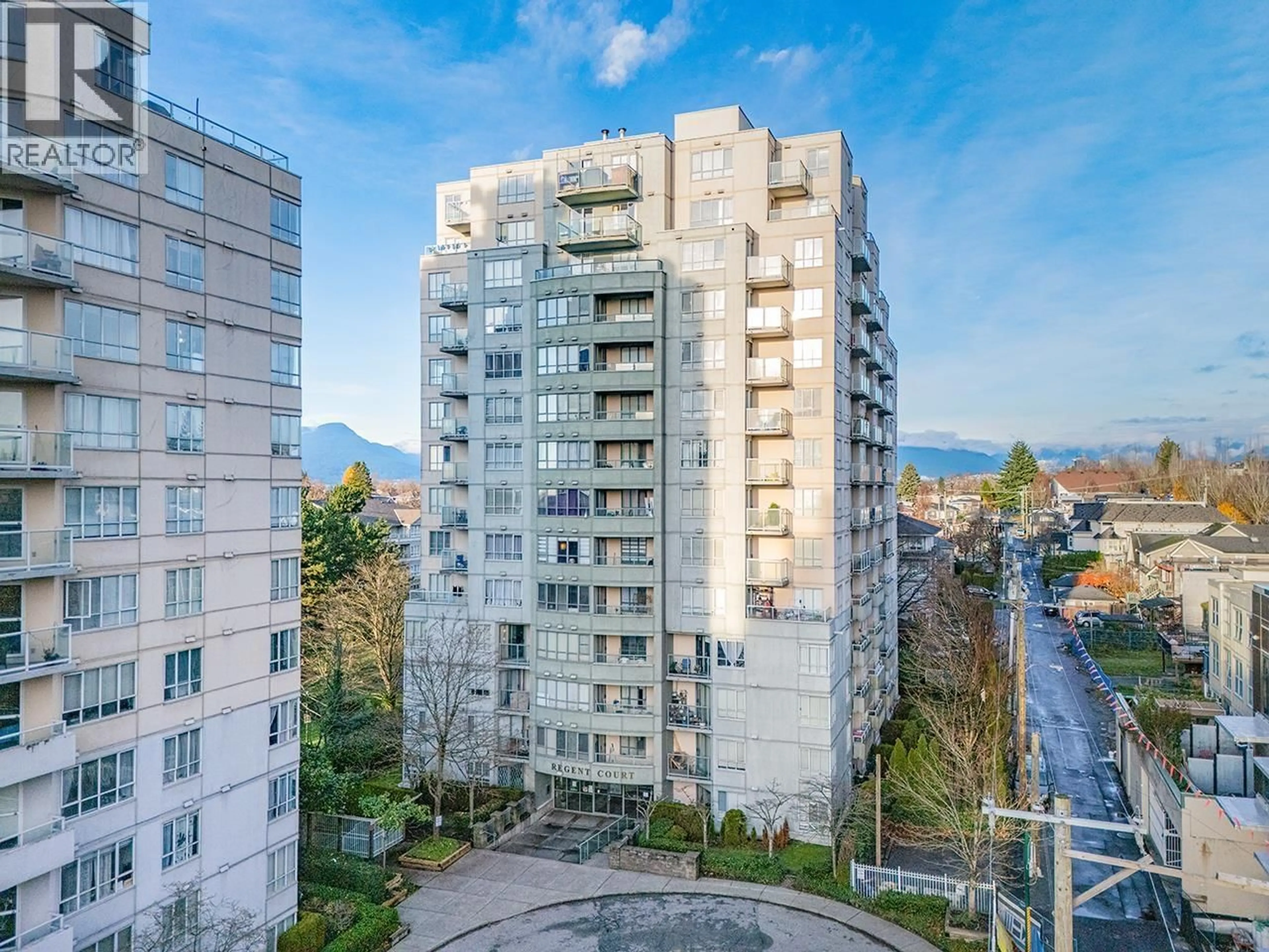 A pic from outside/outdoor area/front of a property/back of a property/a pic from drone, city buildings view from balcony for 311 - 3489 ASCOT PLACE, Vancouver British Columbia V5R6B6