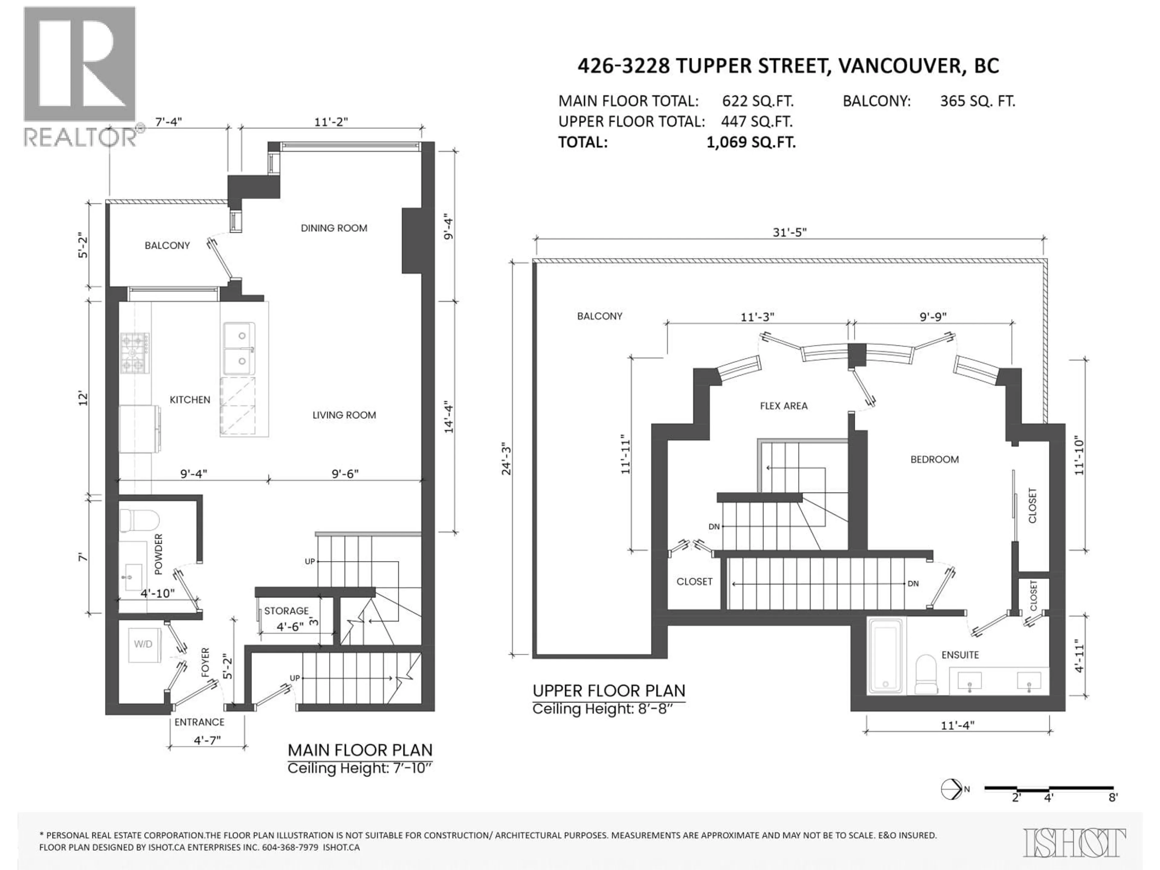 Floor plan for 426 - 3228 TUPPER STREET, Vancouver British Columbia V5Z4S7