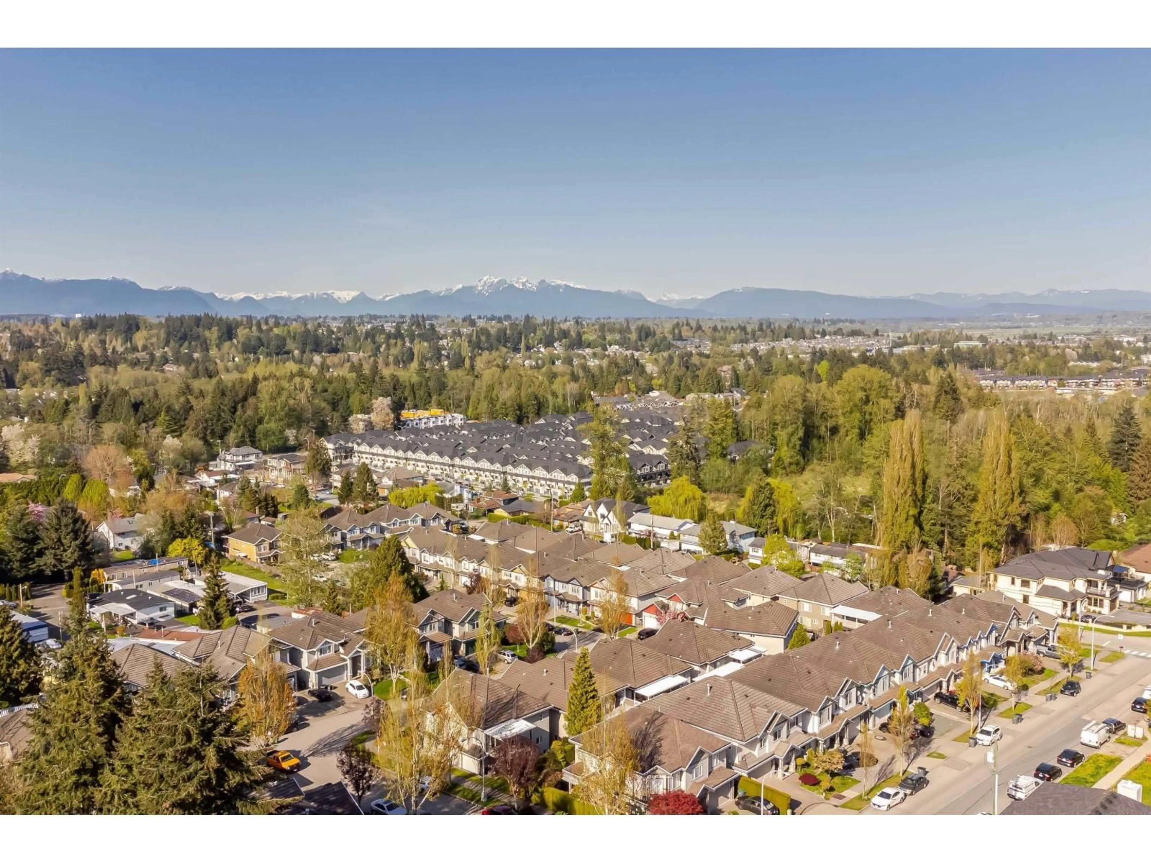 A pic from outside/outdoor area/front of a property/back of a property/a pic from drone, mountain view for 5 - 13670 62 AVENUE, Surrey British Columbia V3X0H6