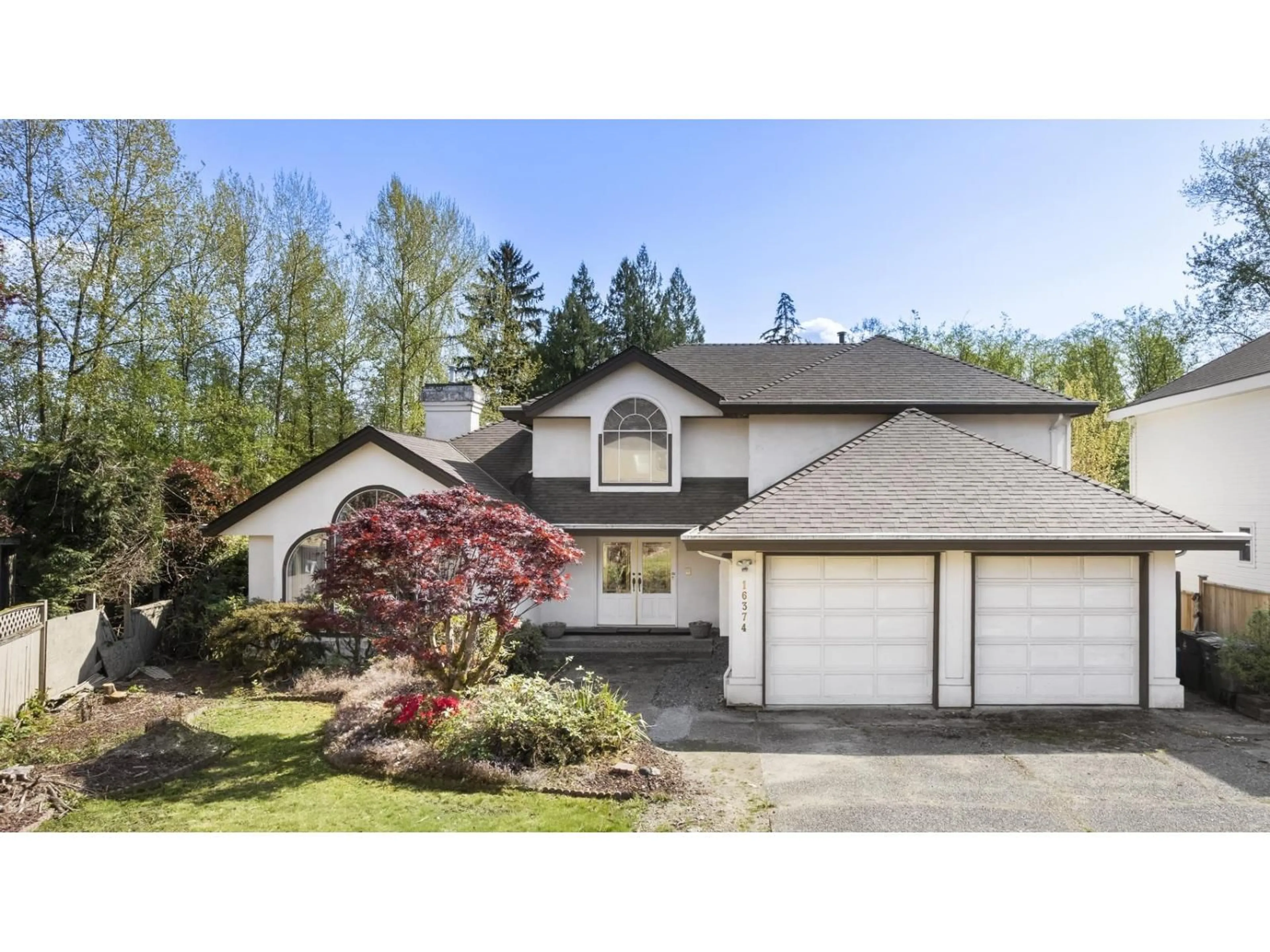 Home with vinyl exterior material, street for 16374 77 AVENUE, Surrey British Columbia V4N0K9