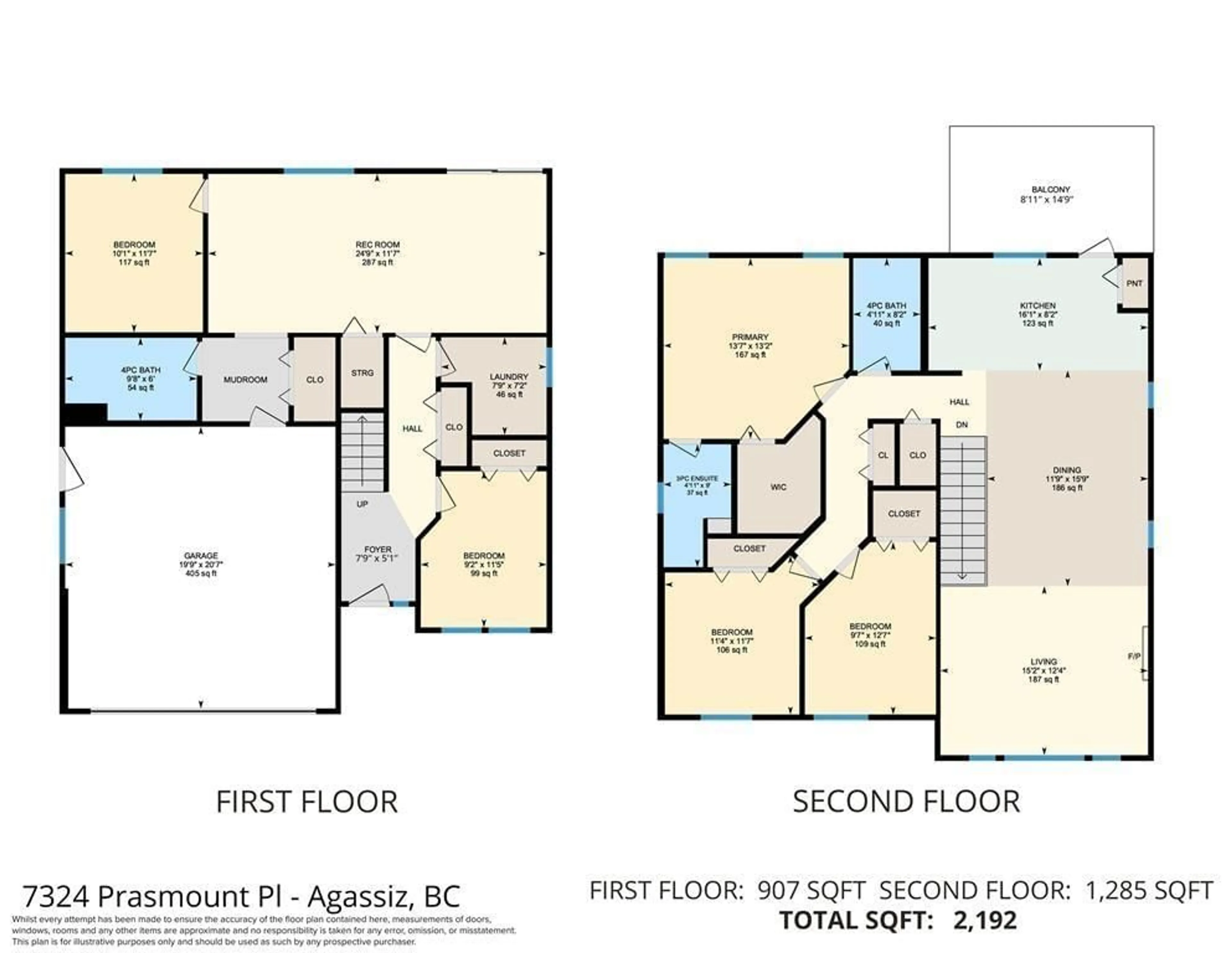 Floor plan for 7324 PRASMOUNT PLACE, Agassiz British Columbia V0M1A0