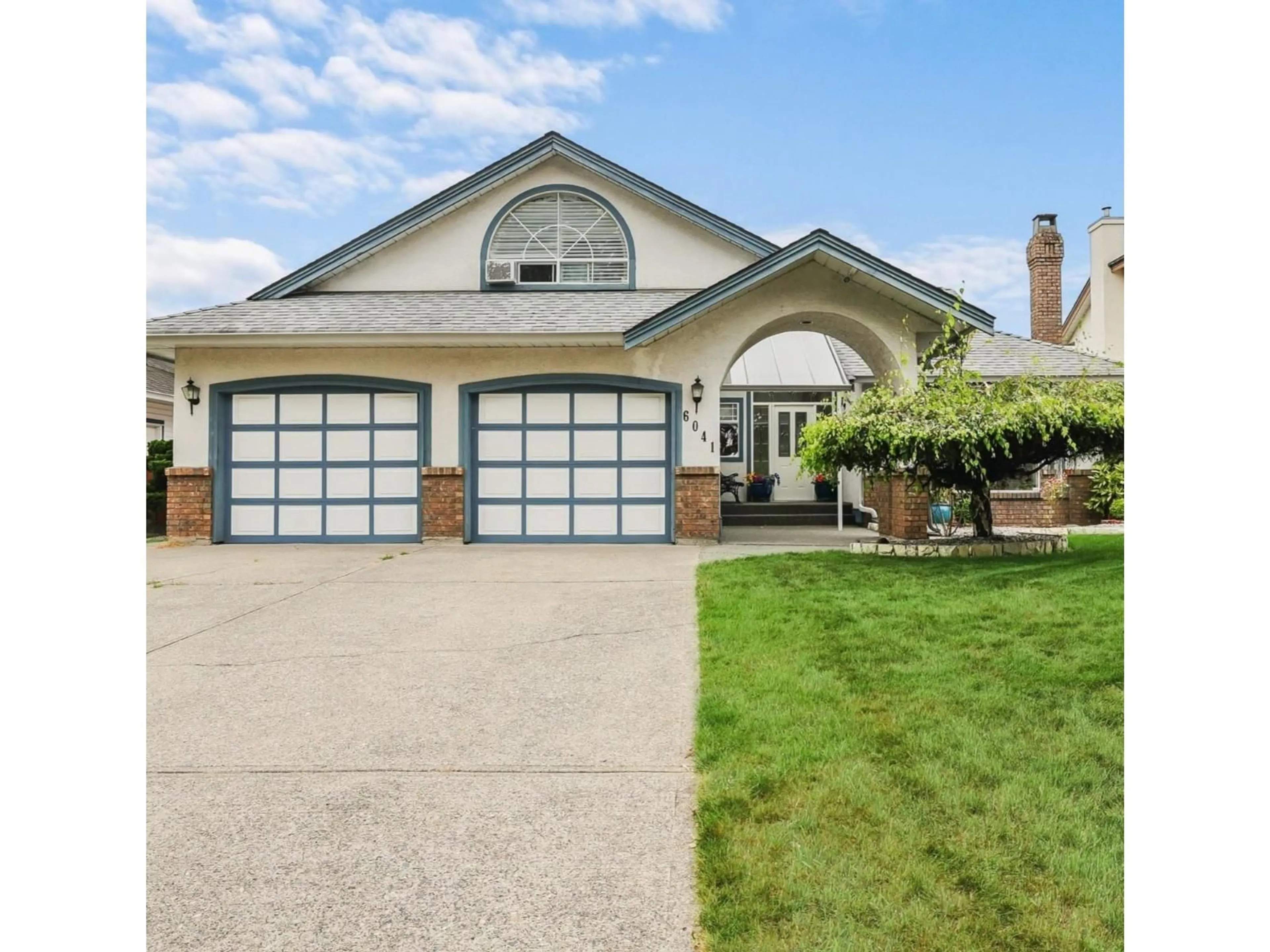 Home with vinyl exterior material, street for 6041 186 STREET, Surrey British Columbia V3S7P4