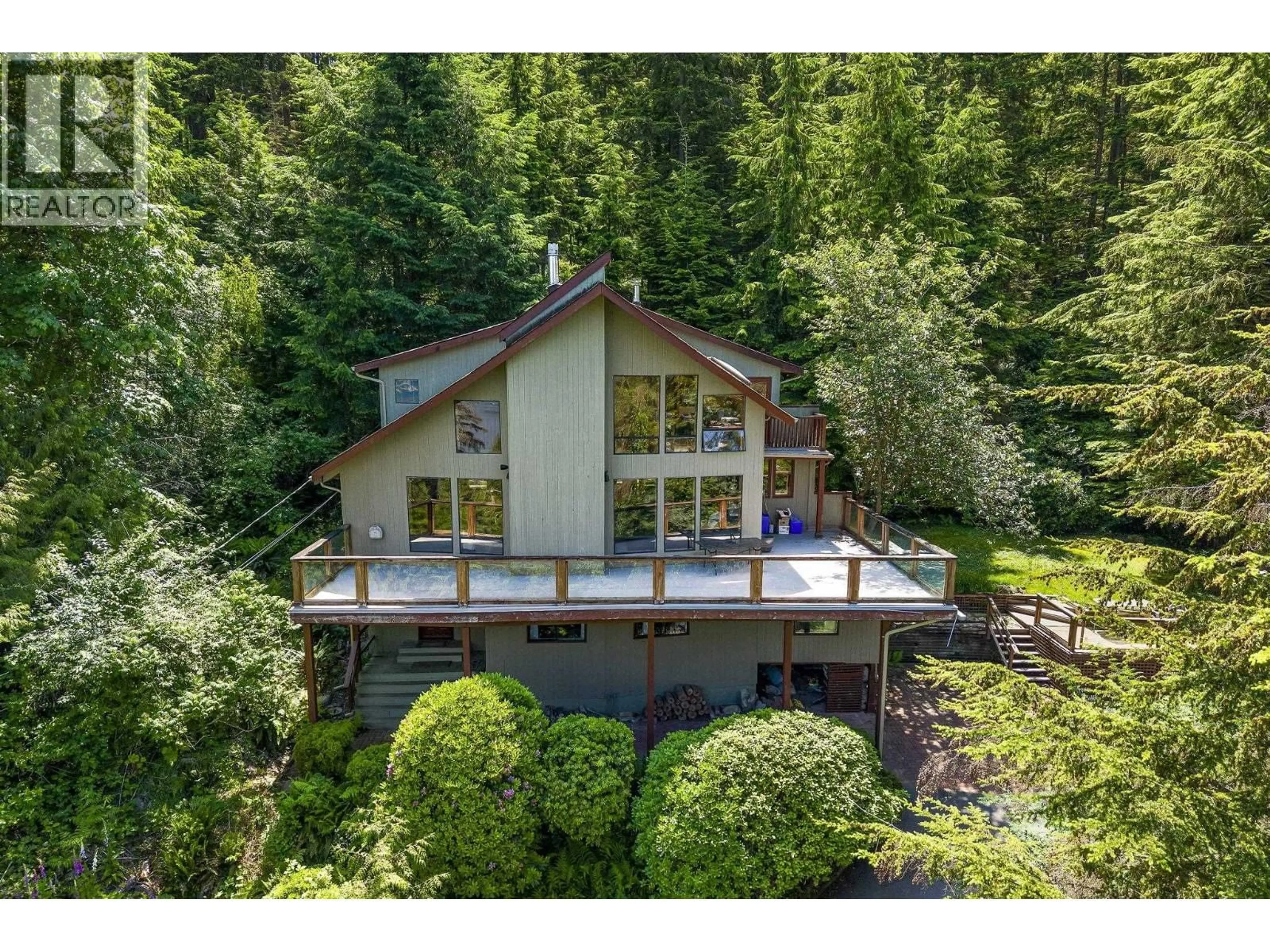 A pic from outside/outdoor area/front of a property/back of a property/a pic from drone, water/lake/river/ocean view for 3456 MAIN AVENUE, Belcarra British Columbia V3H4R3