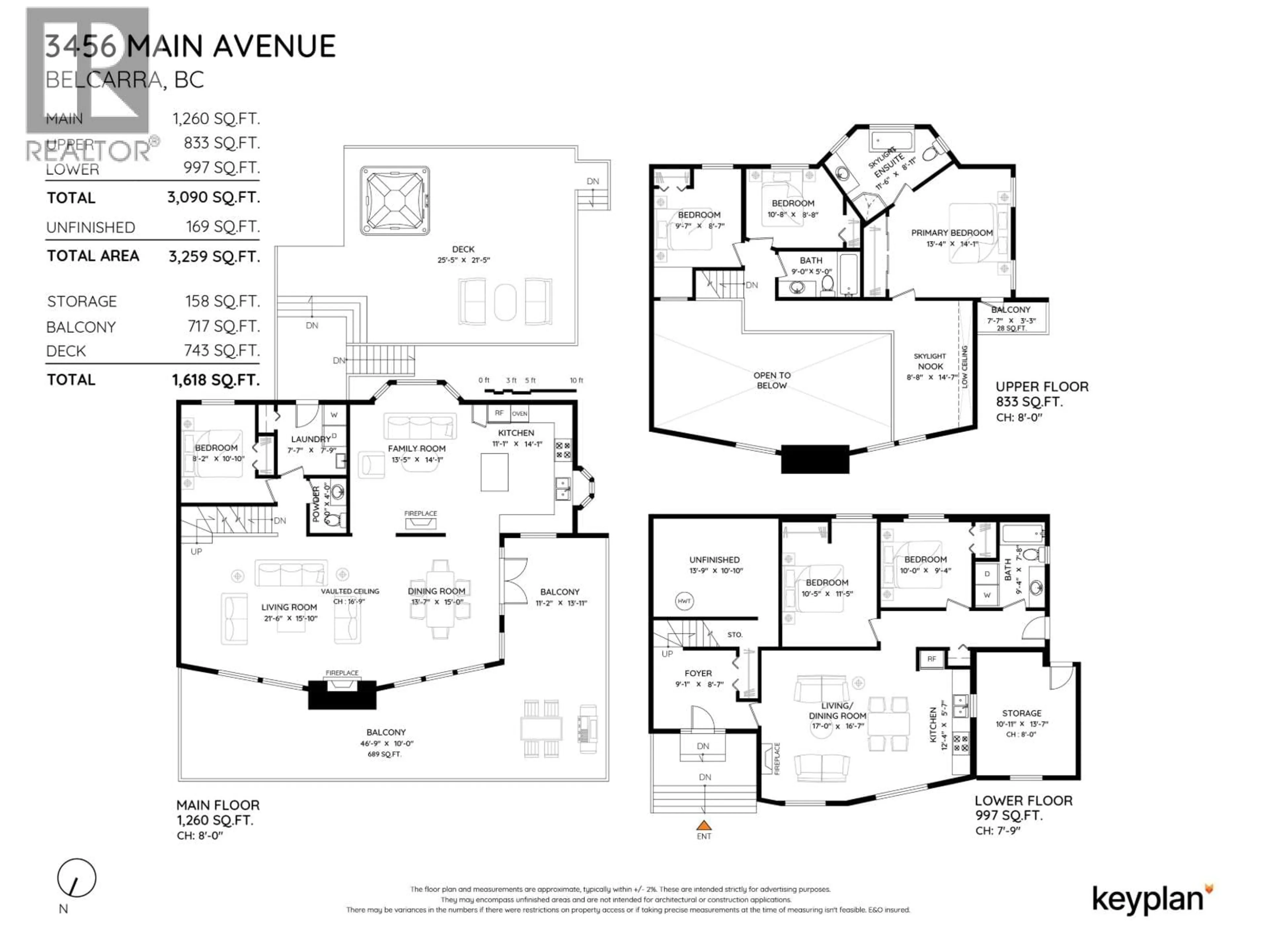 Floor plan for 3456 MAIN AVENUE, Belcarra British Columbia V3H4R3