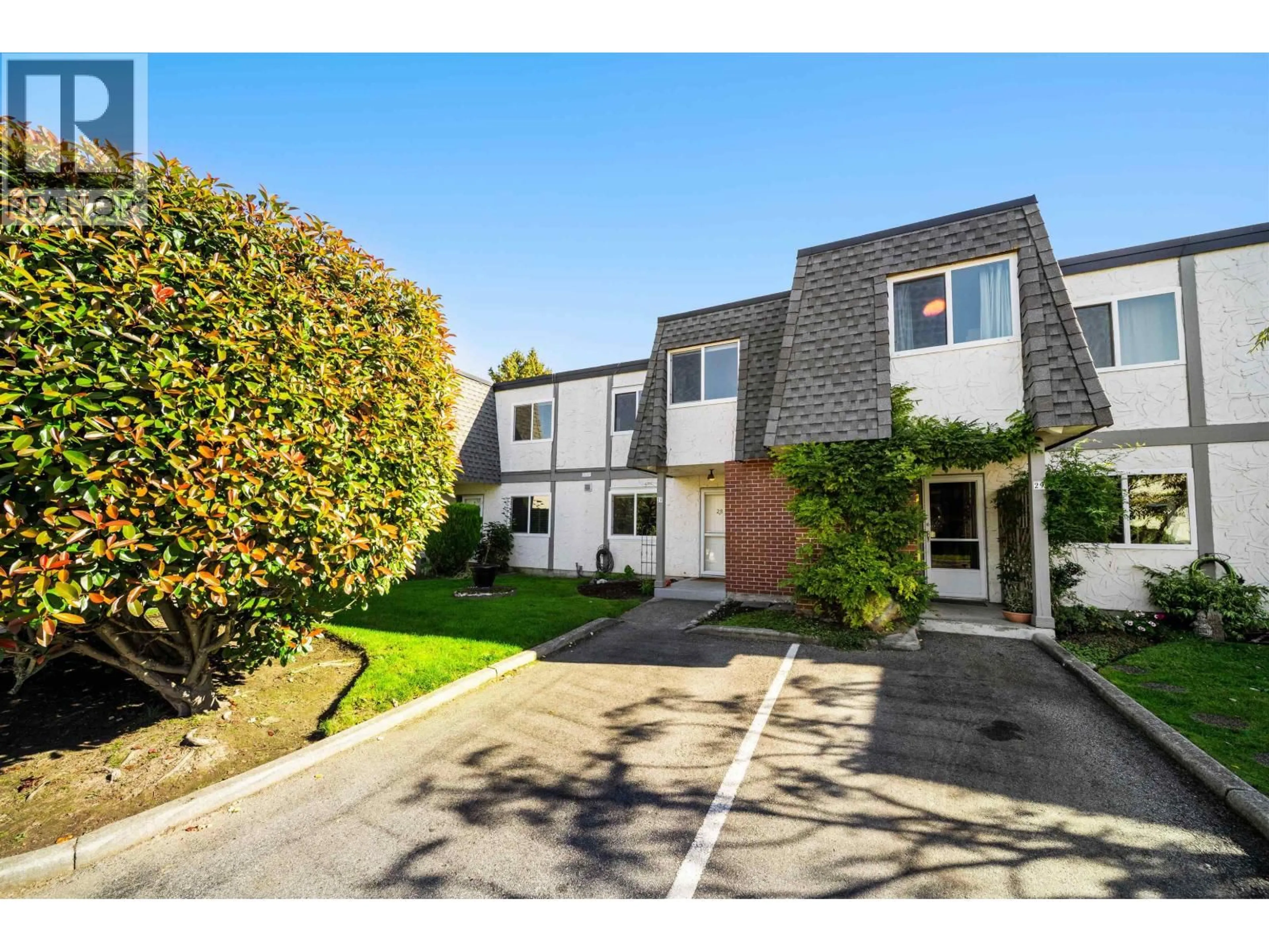 A pic from outside/outdoor area/front of a property/back of a property/a pic from drone, street for 28 - 10840 SPRINGMONT DRIVE, Richmond British Columbia V7E3S5