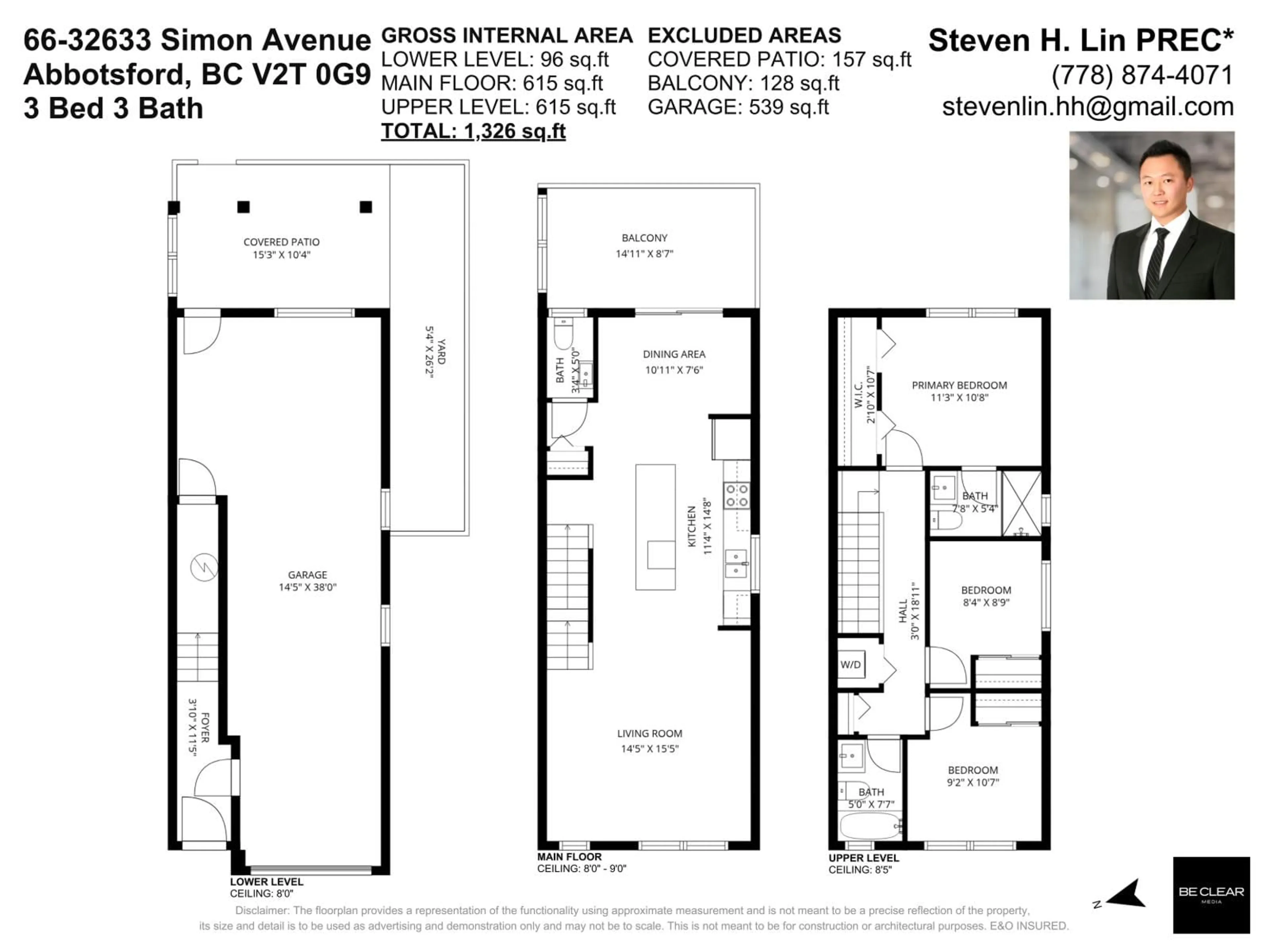 Floor plan for 66 - 32633 SIMON AVENUE, Abbotsford British Columbia V2T0G9