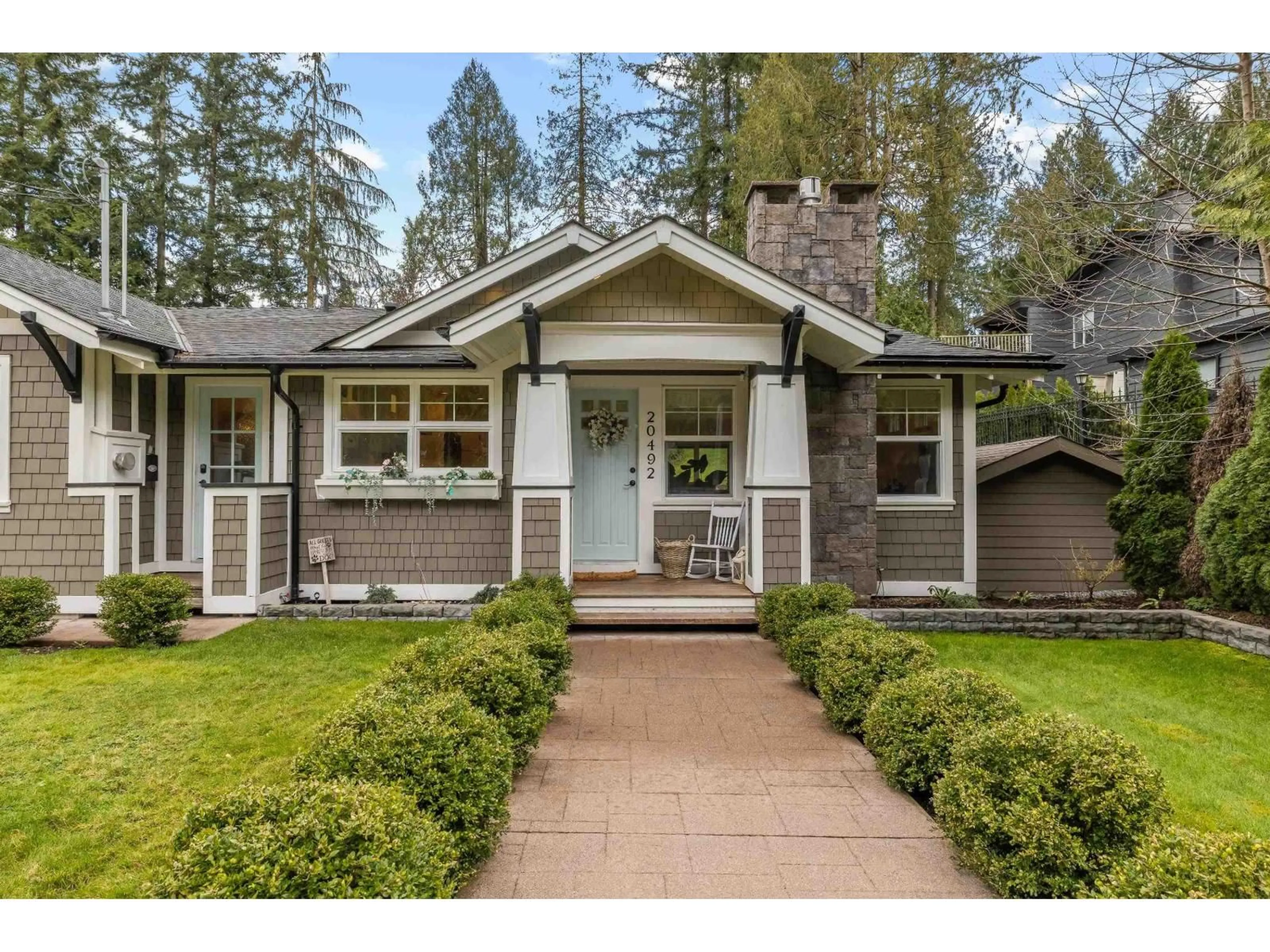 Home with vinyl exterior material, street for 20492 43 AVENUE, Langley British Columbia V3A3C2