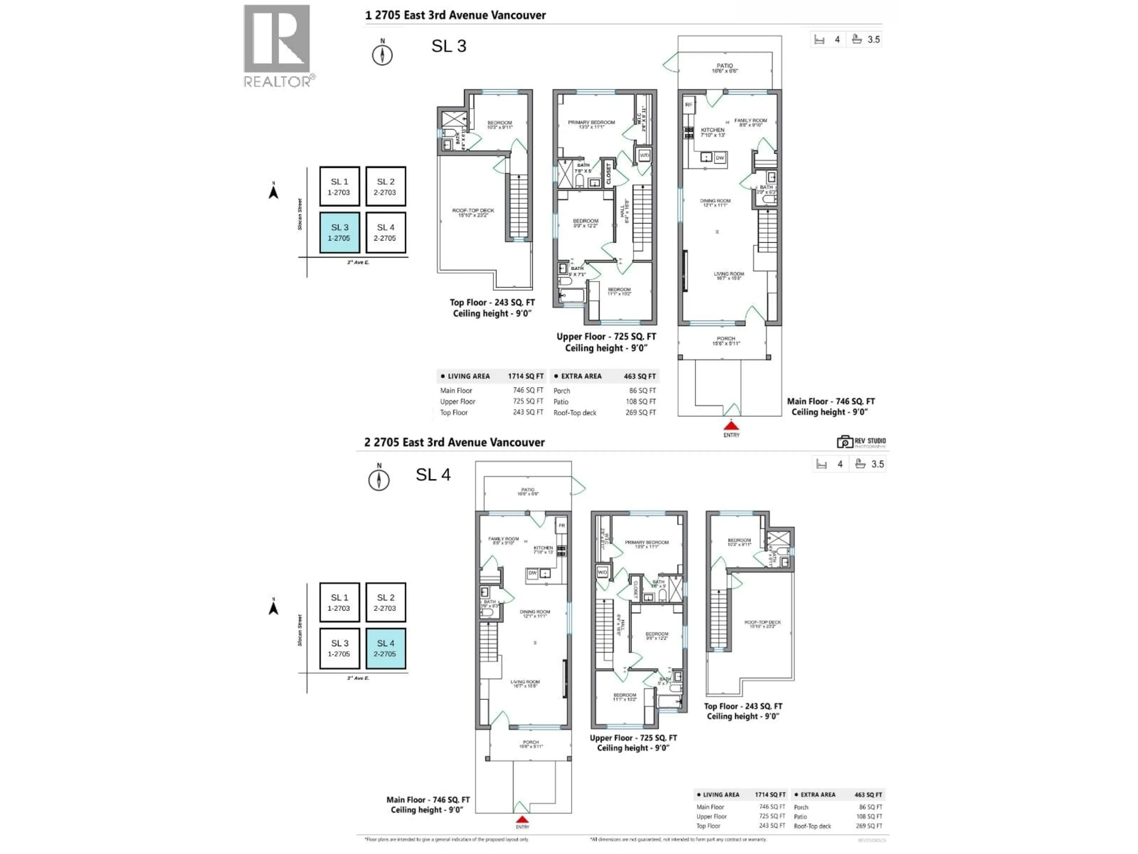 Floor plan for 1 - 2705 3RD AVENUE, Vancouver British Columbia V5M1H3