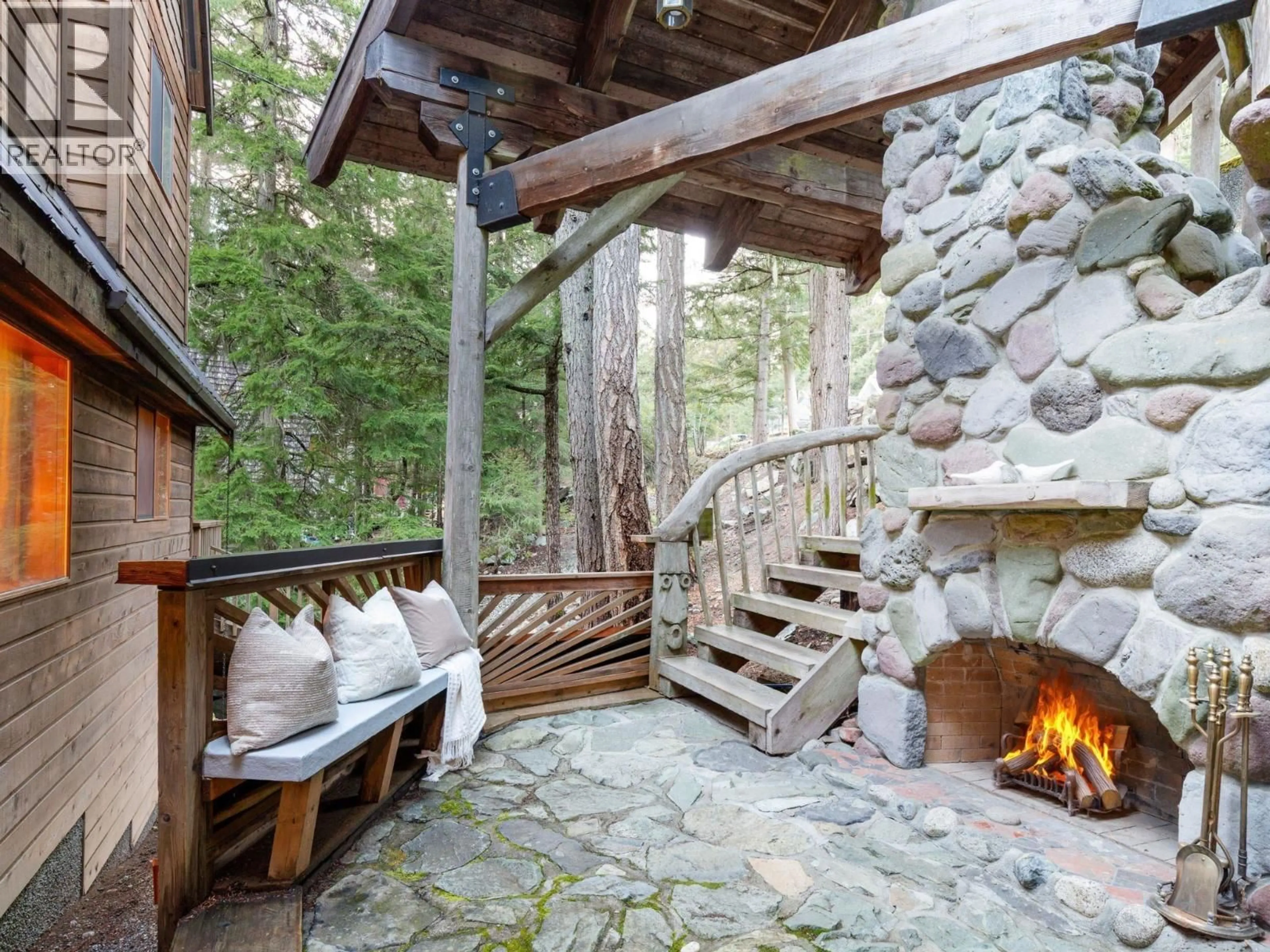 Patio, forest/trees view for 9249 PINETREE LANE, Whistler British Columbia V8E0G5