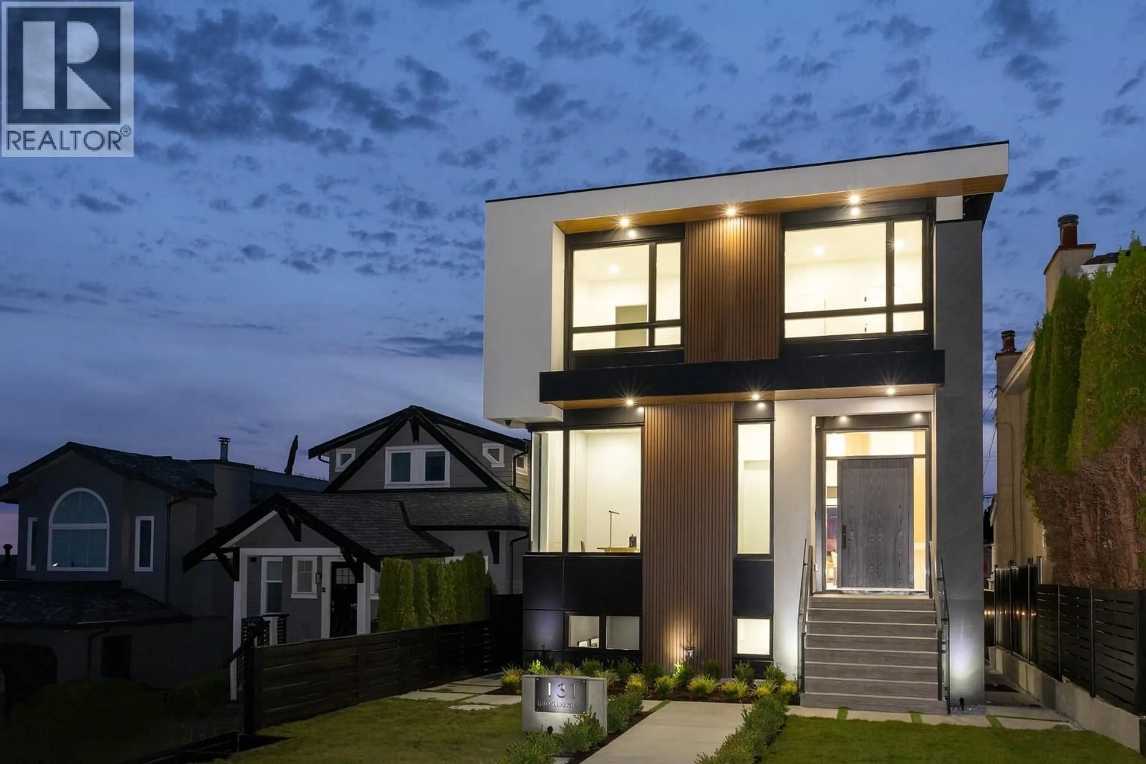 Home with brick exterior material, street for 131 GROSVENOR AVENUE, Burnaby British Columbia V5B3N7